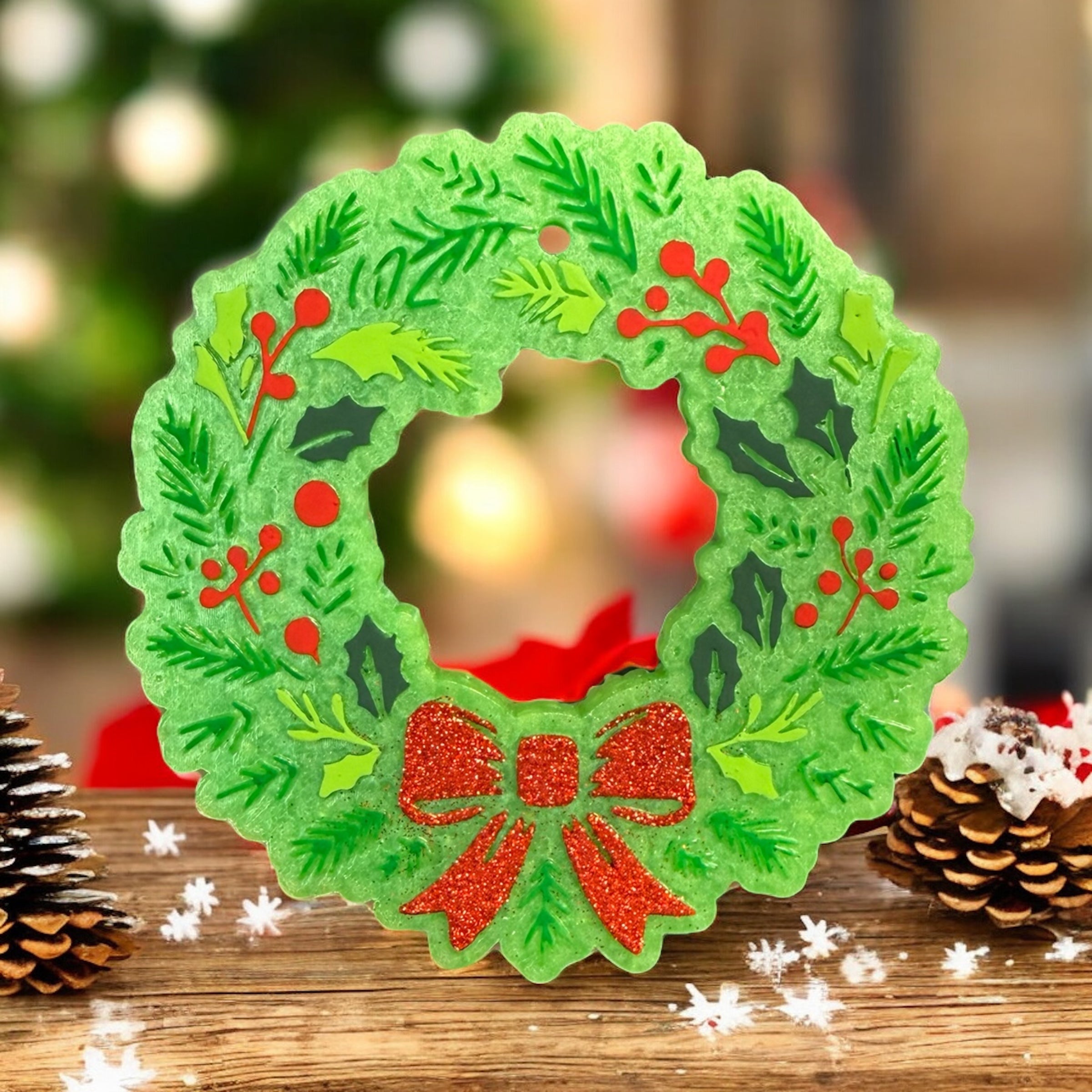 PRE-ORDER: Holiday Wreath Freshie