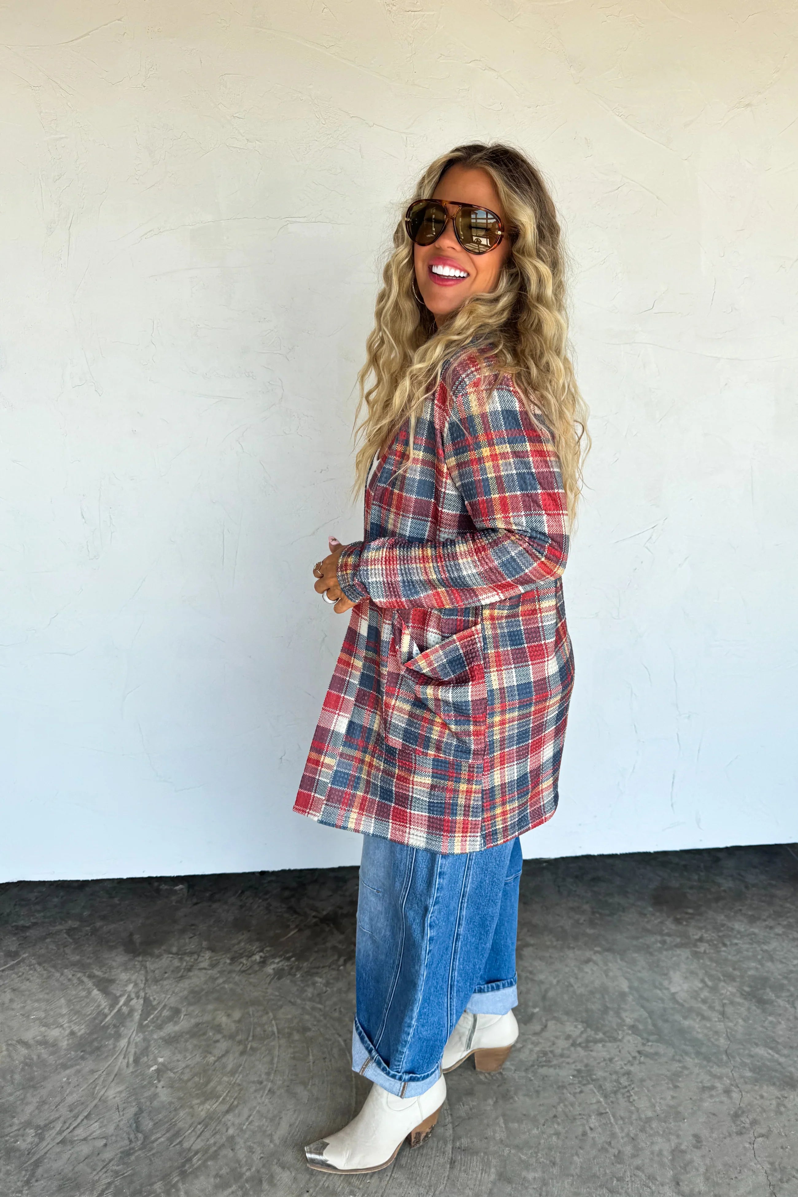 PRE-ORDER: Plaid Lola Cardigans