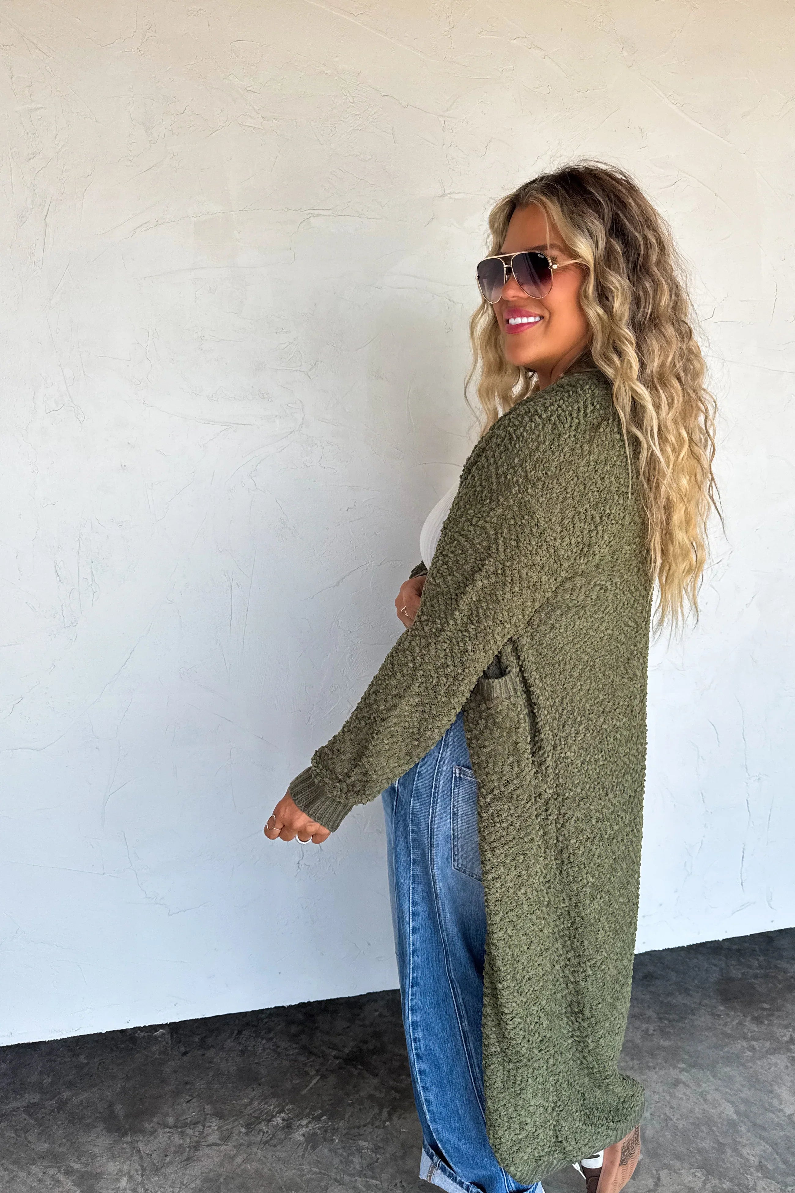 PRE-ORDER: Poppy Knit Popcorn Cardigan