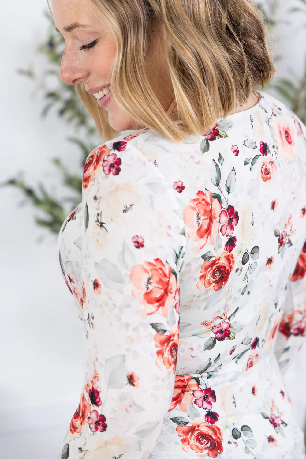 Alyssa Long Sleeve Top - Pink Bloom