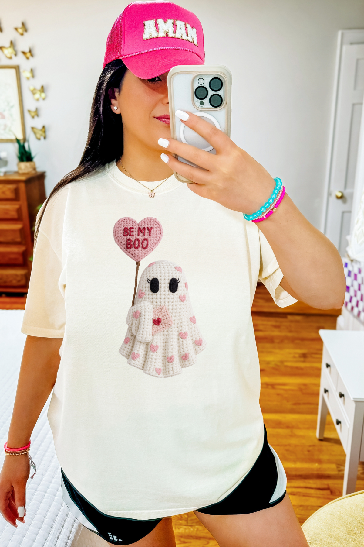 Be My Boo Faux Yarn Tee or Sweatshirt