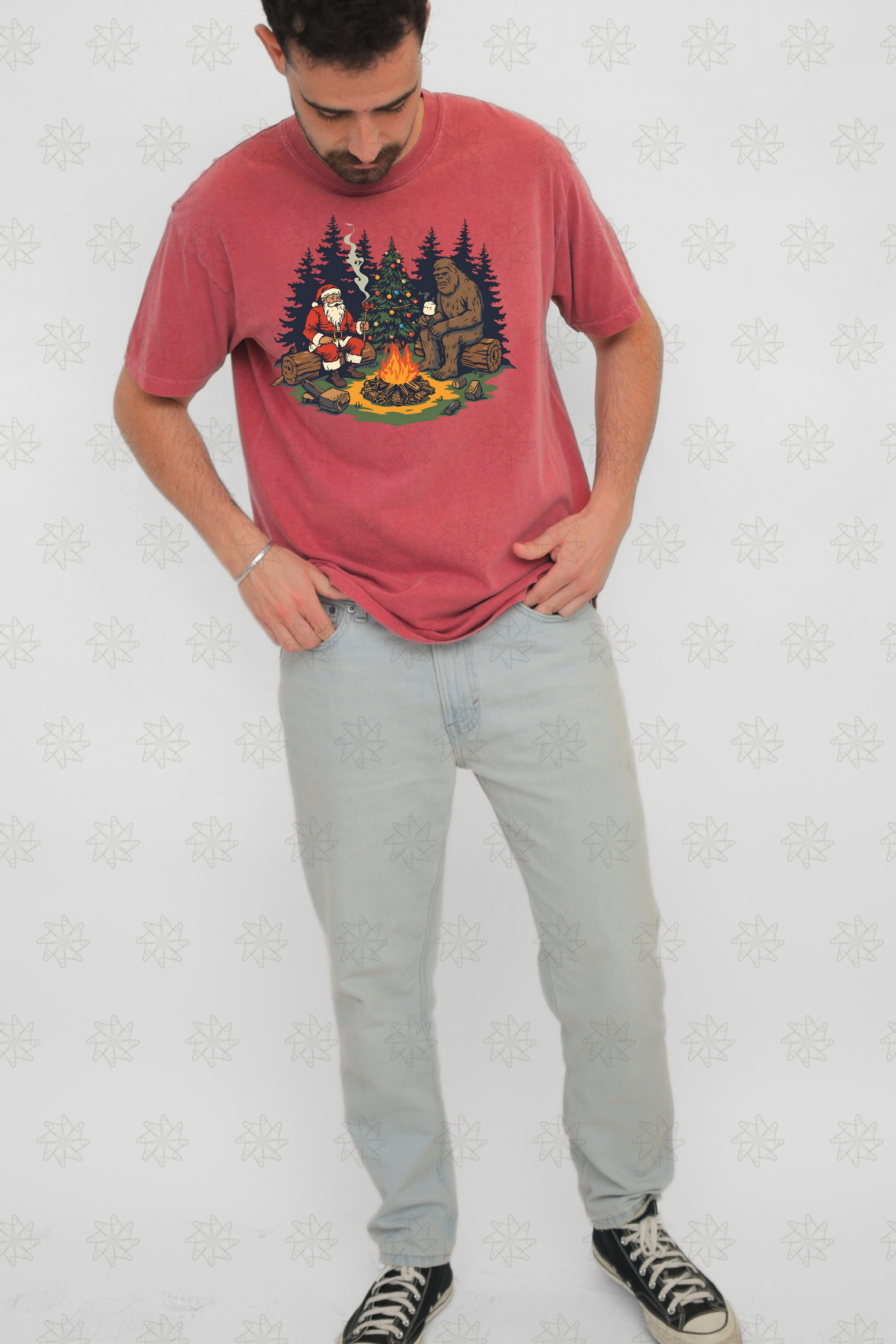 Bigfoot & Santa Christmas Tee