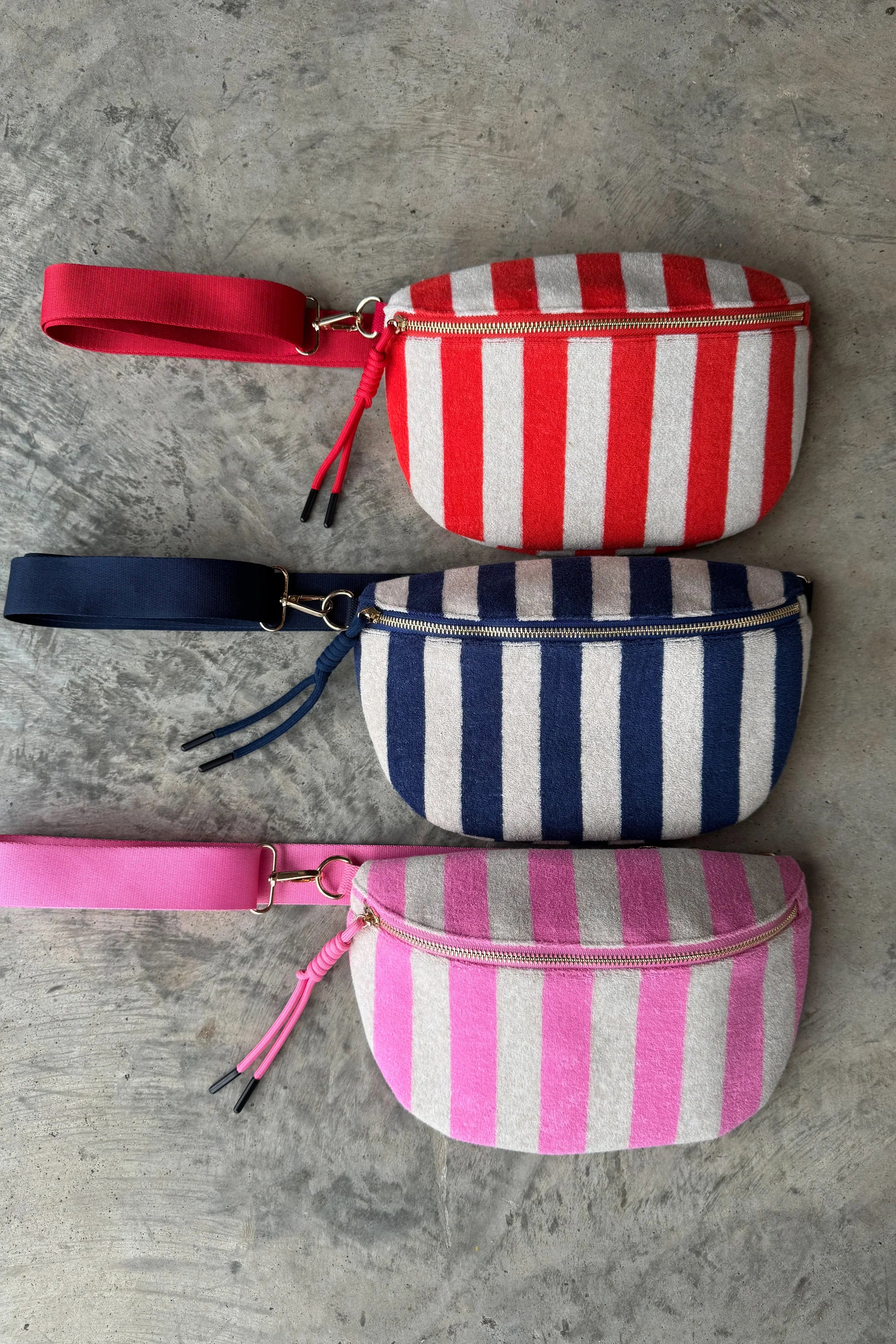 PRE-ORDER: Stripe Terry Bum Bag
