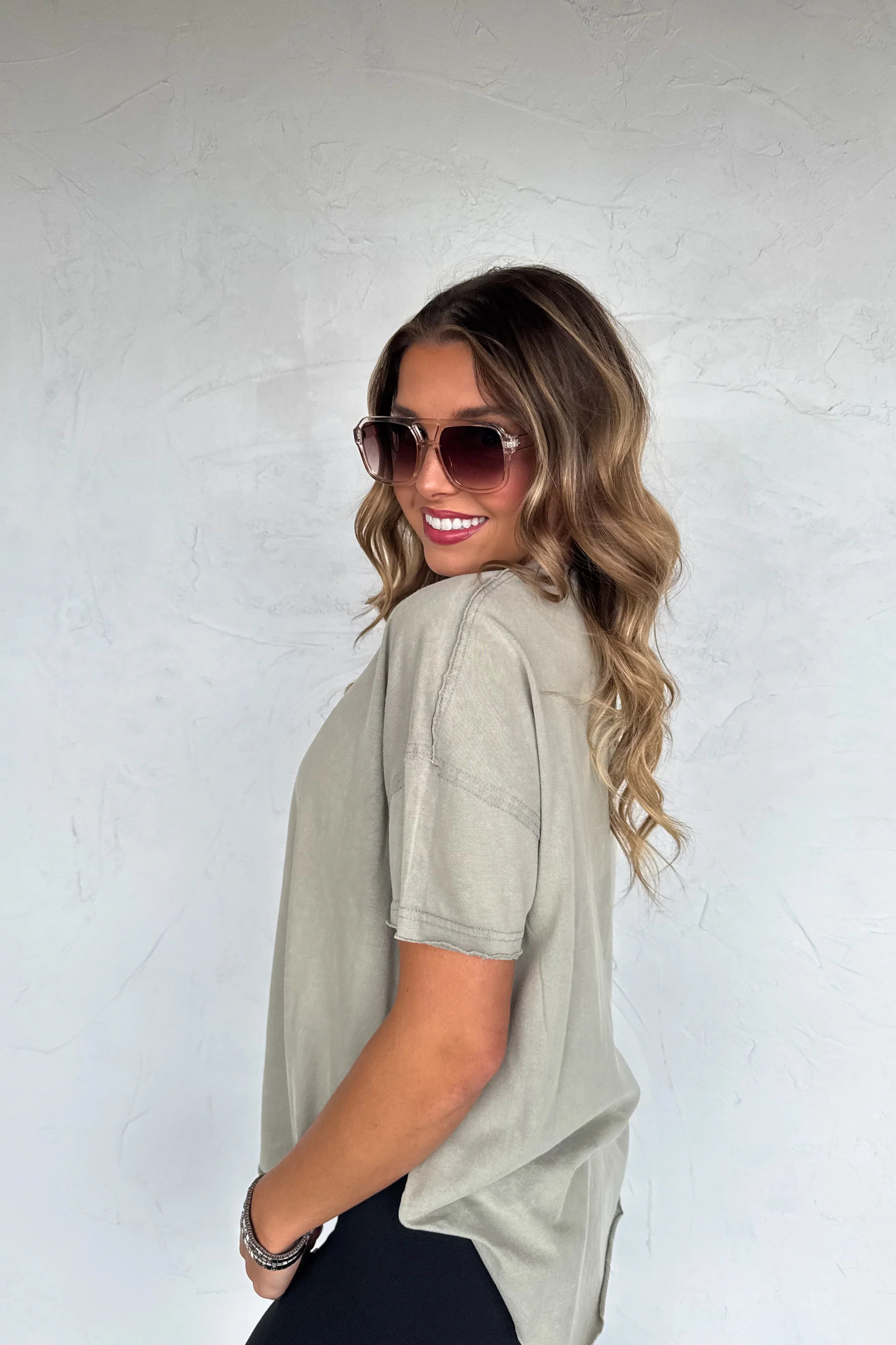 PRE-ORDER: Joey Washed Cotton Boyfriend Tee Fall Colors