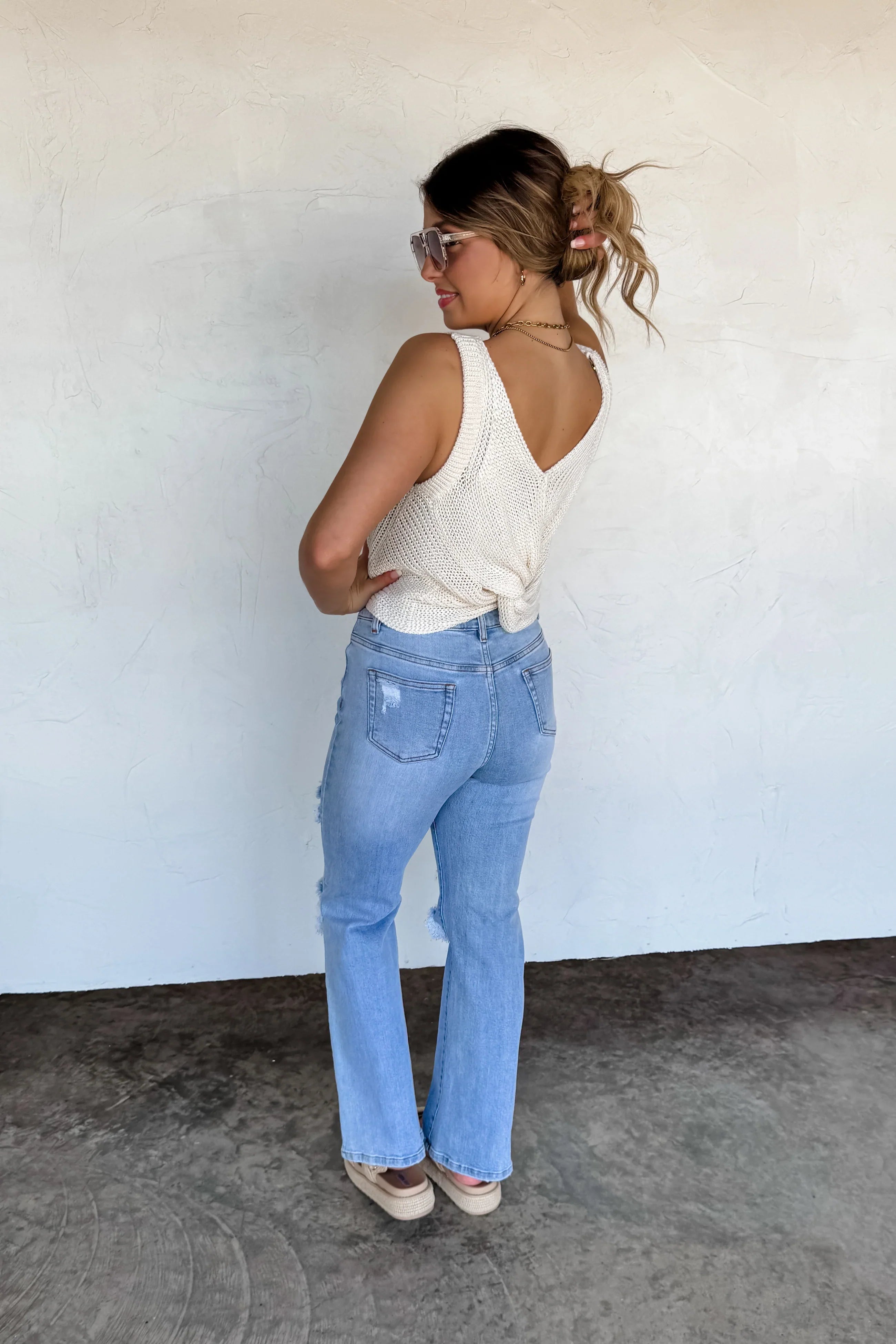 PRE-ORDER: Hamptons Twist Back Tank