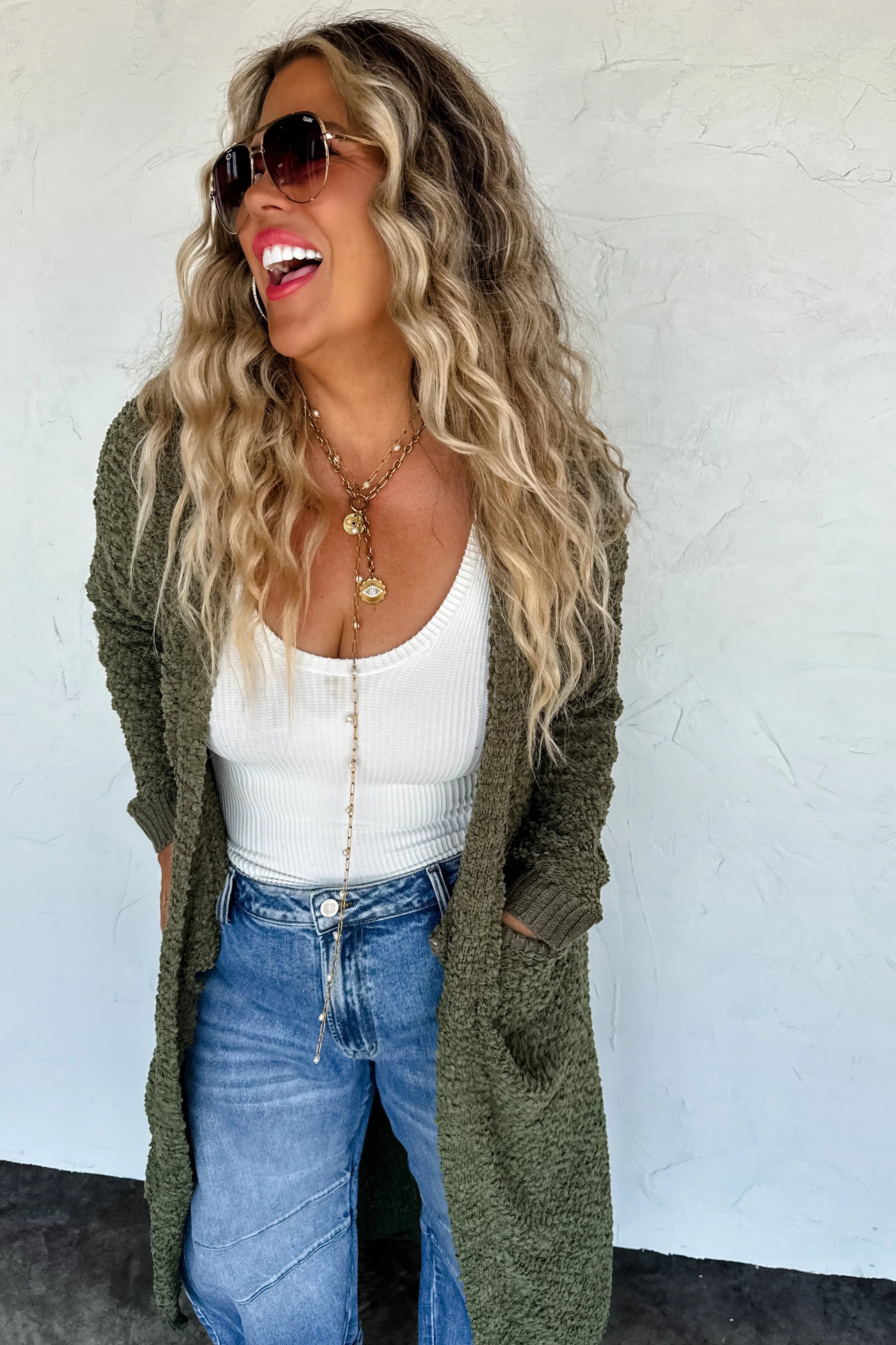 PRE-ORDER: Poppy Knit Popcorn Cardigan
