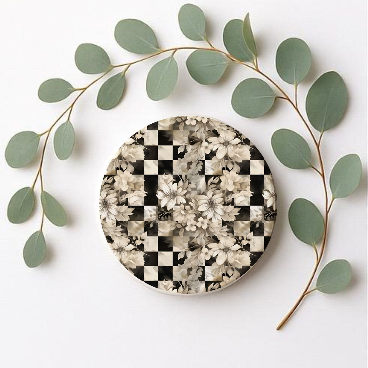 Courtly Check Coasters