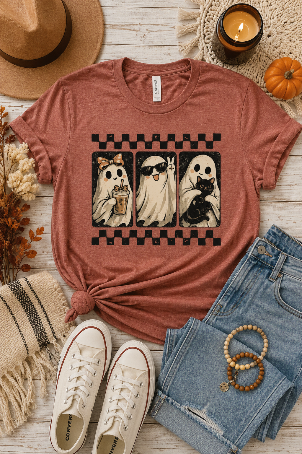 Ghost Friends Bella Canvas Graphic tee