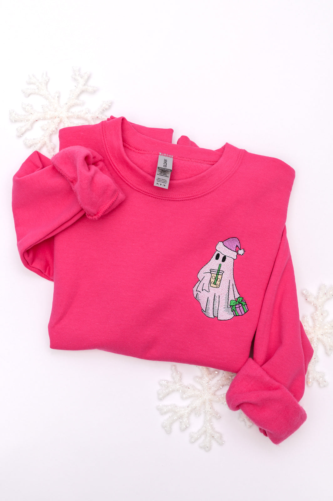 PRE-ORDER: Bougie Santa Ghost Embroidered Sweatshirt