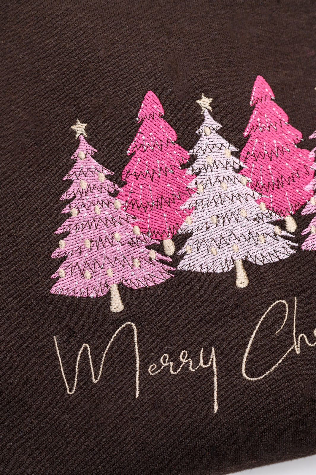 PRE-ORDER: Merry Trees Embroidered Sweatshirt