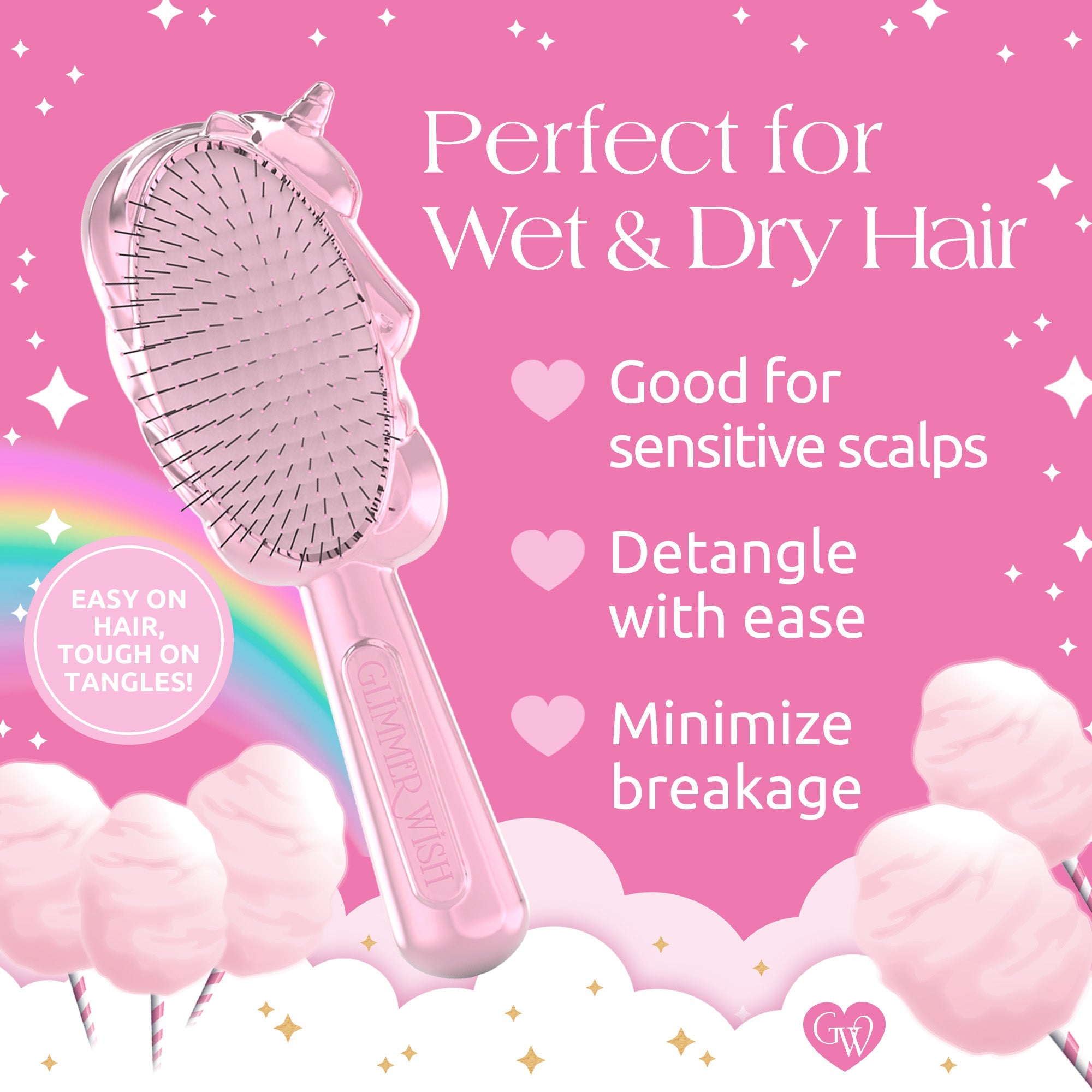 Unicorn Detangling Hair Brush