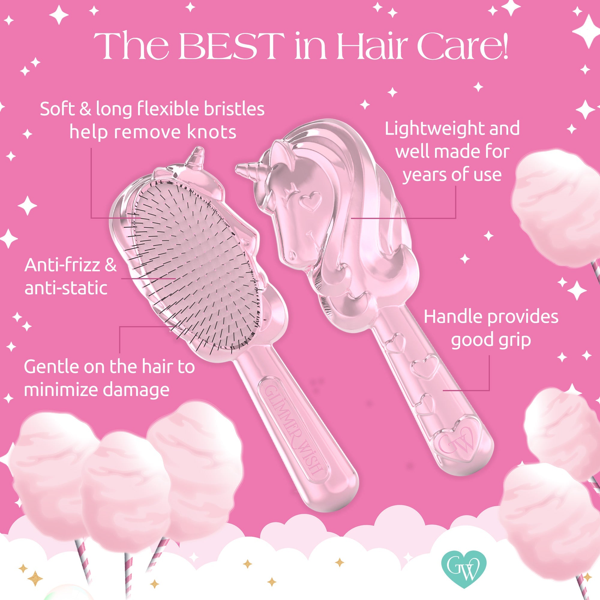 Unicorn Detangling Hair Brush