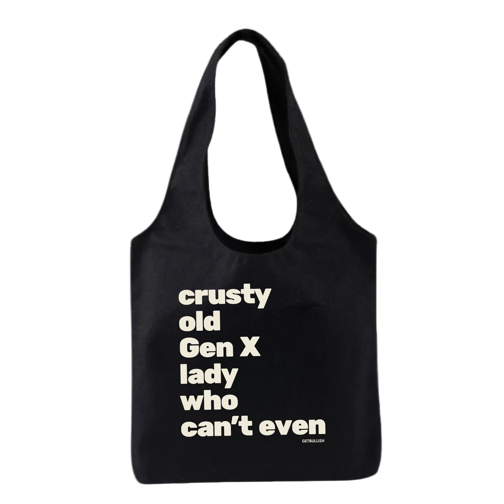 Crusty Old Gen X Lady Who Can't Even Keychain and Tote Bag Bundle