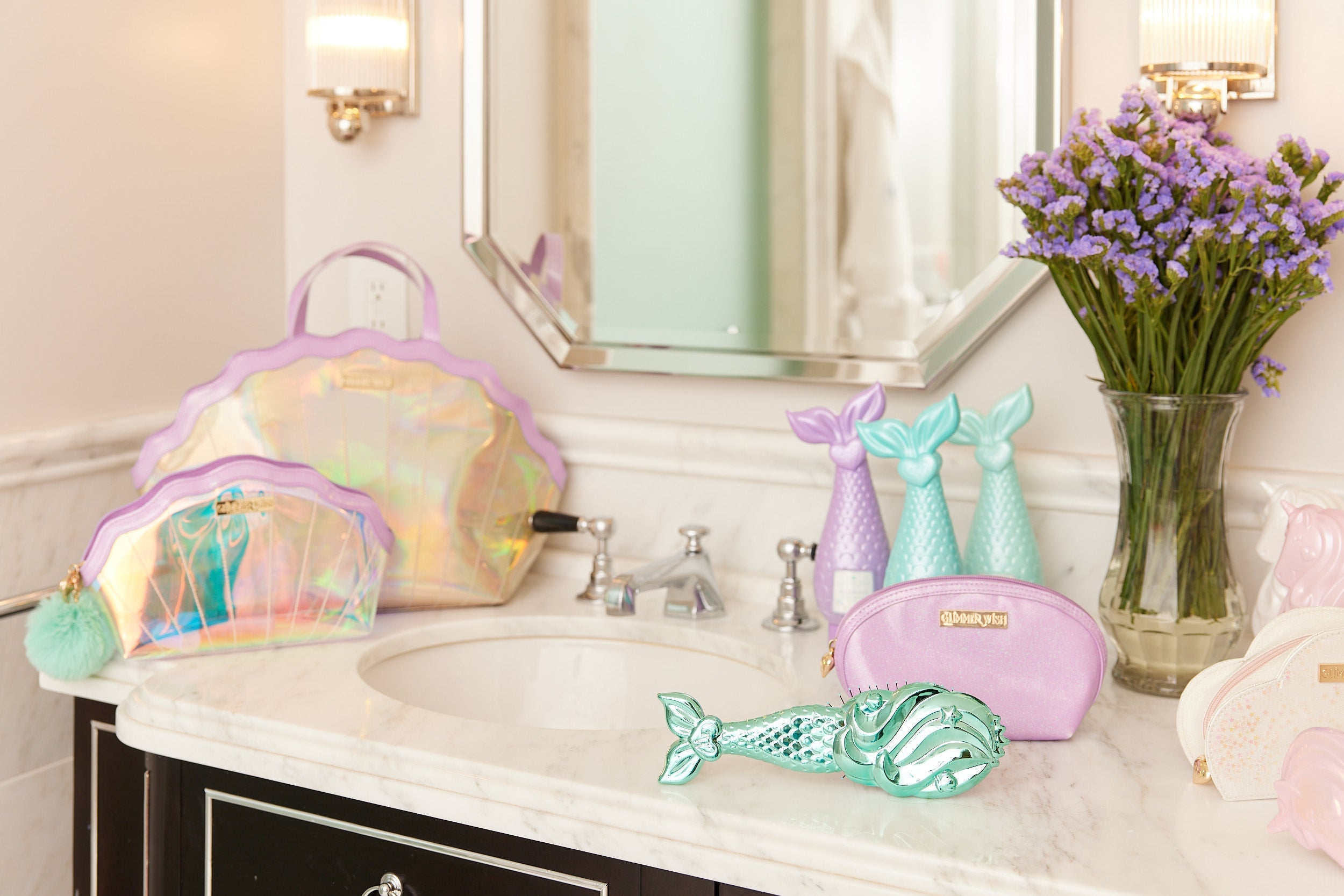 Mermaid Shell Cosmetic Bag