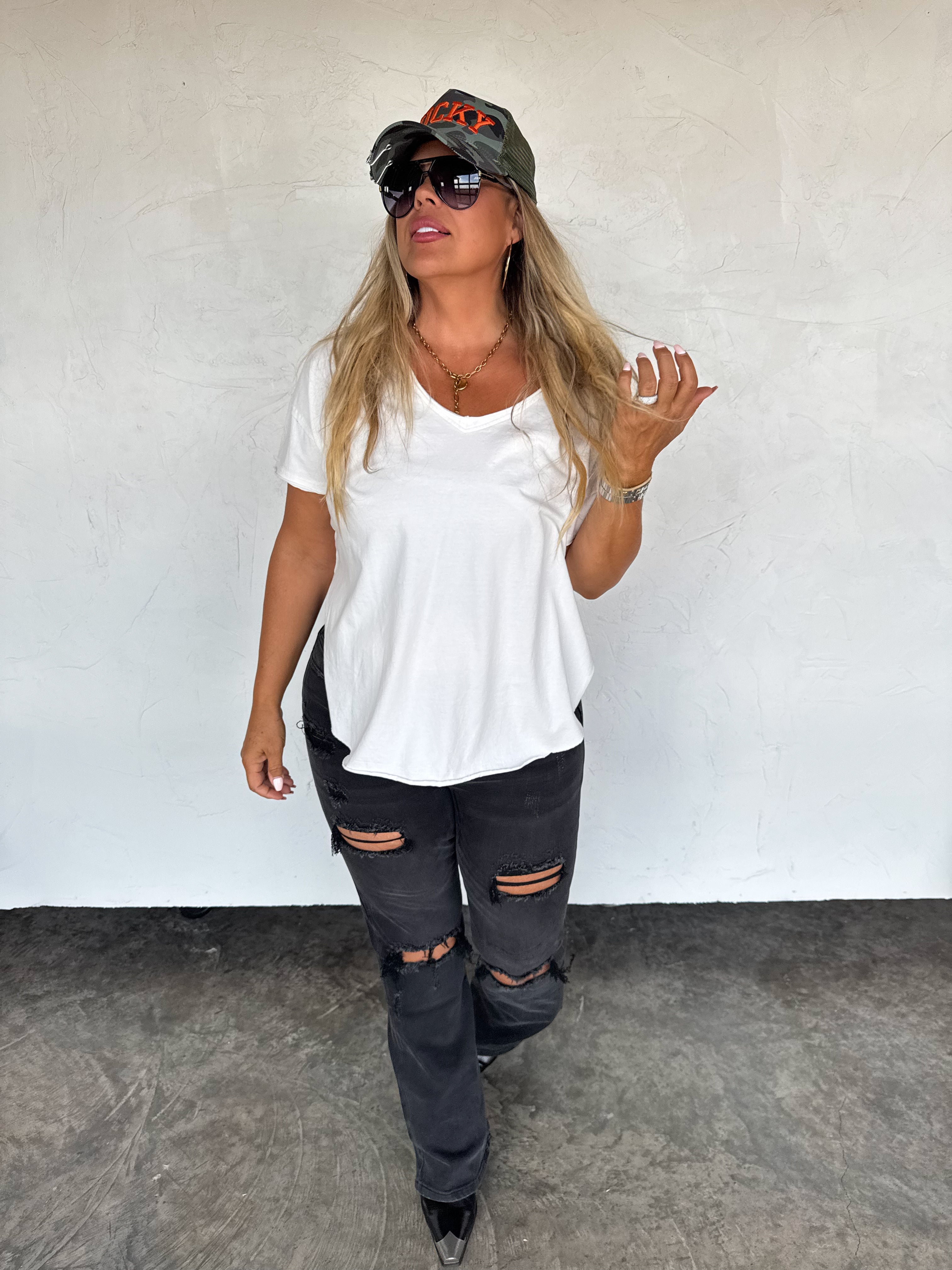 PRE-ORDER: NEW COLORS: ASHLAND STRAIGHT LEG DISTRESSED JEANS