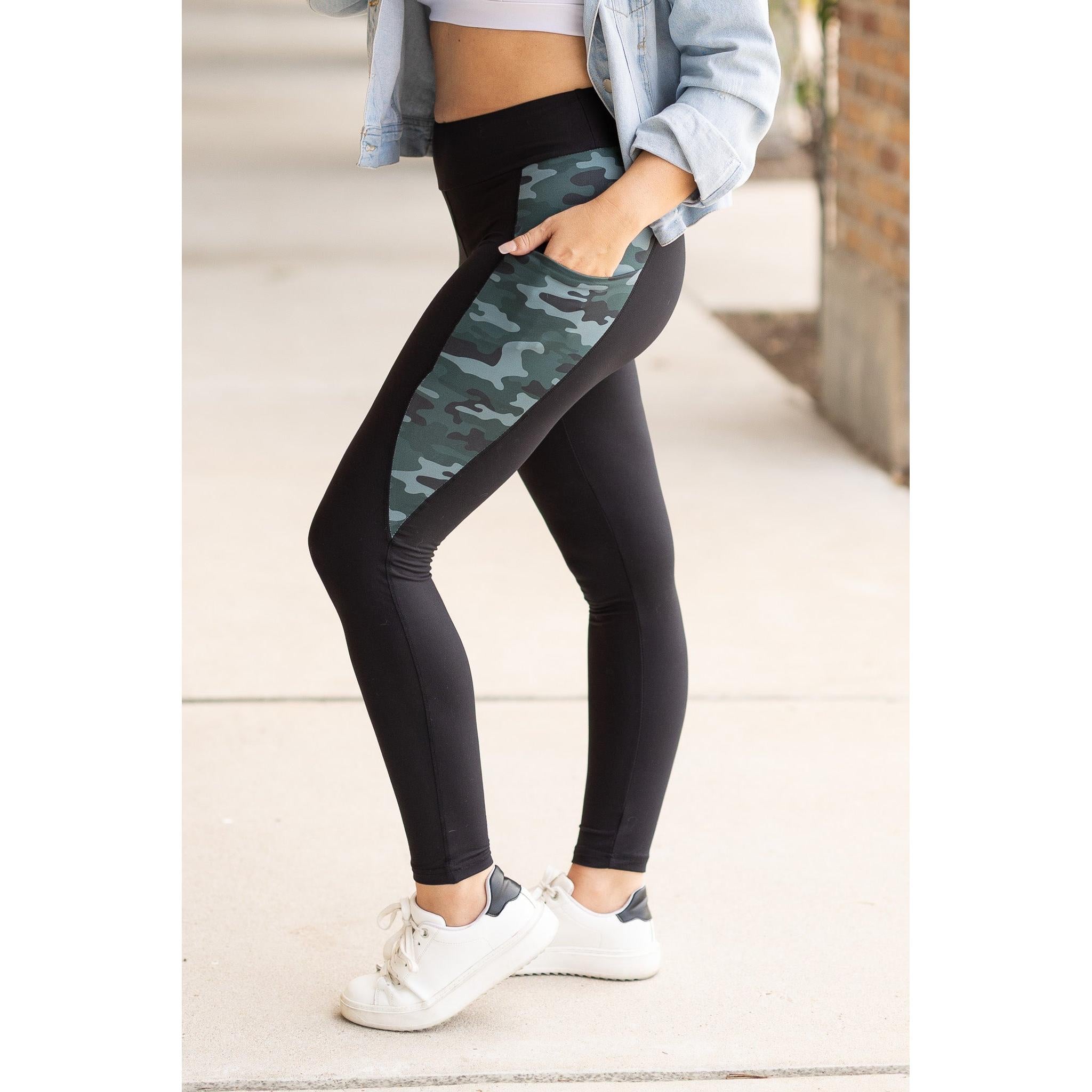 The Celeste - Camo Panel Leggings