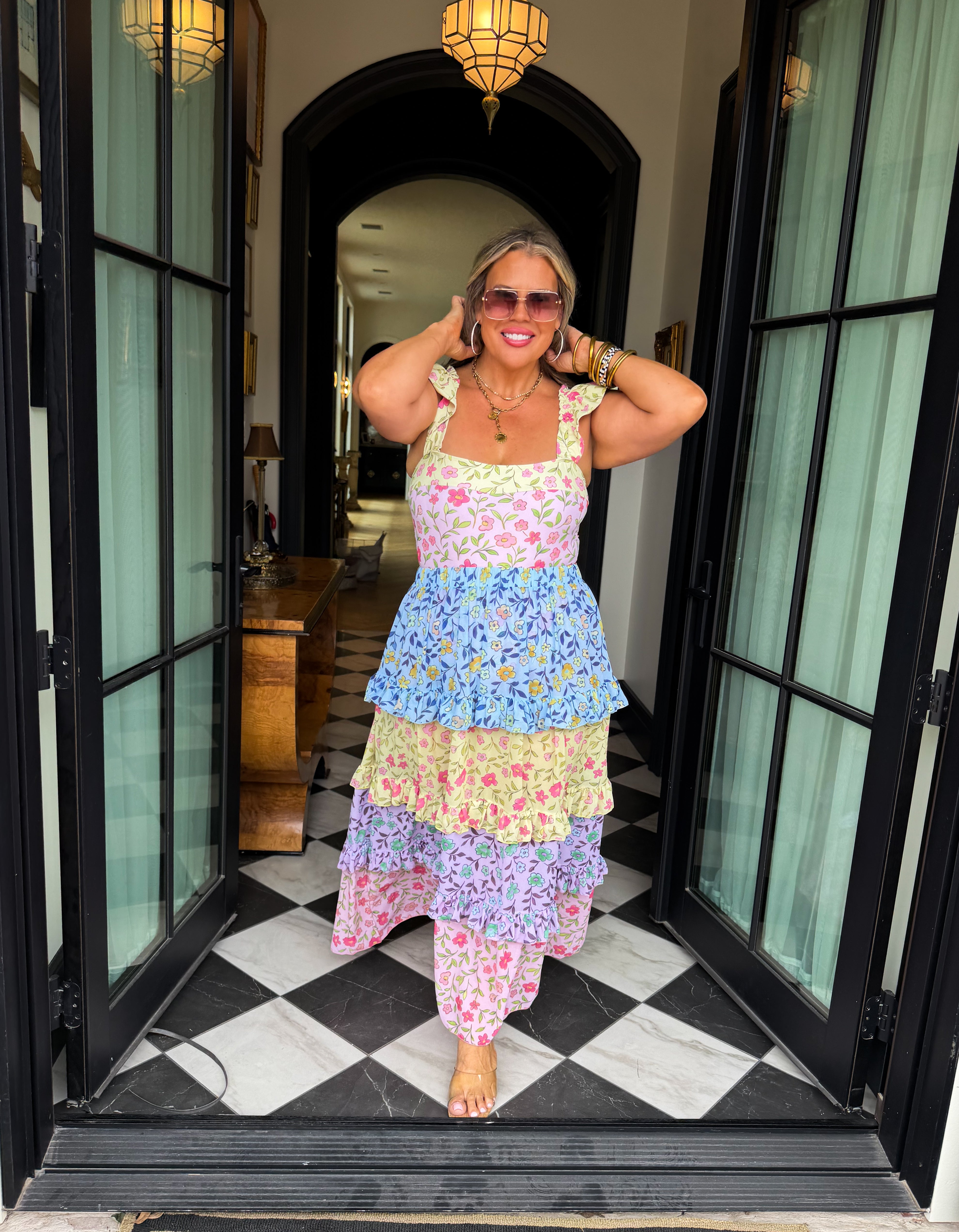 PRE-ORDER: FLORAL RAINBOW SWIM SET