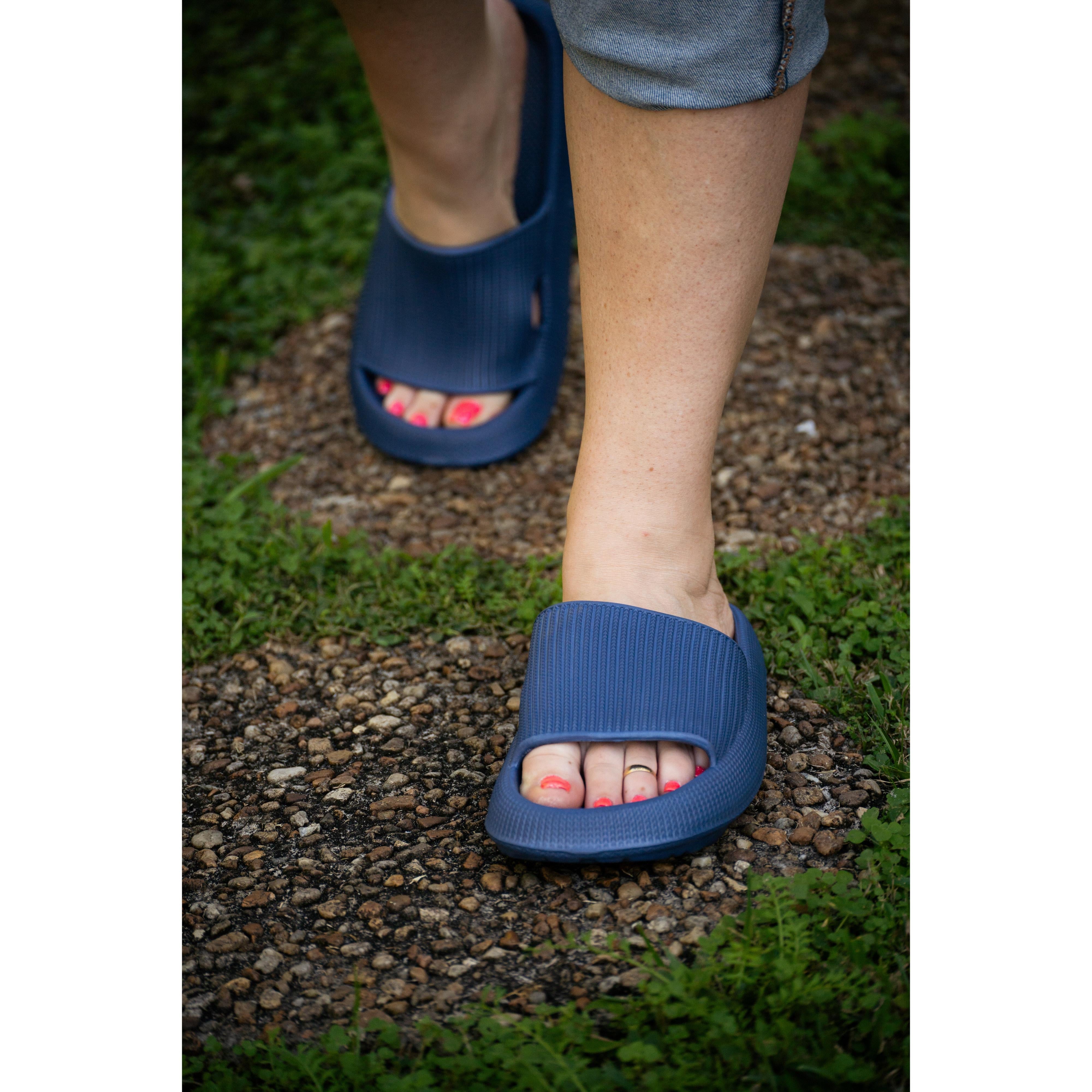 Navy Blue Insanely Comfy Casual Slides