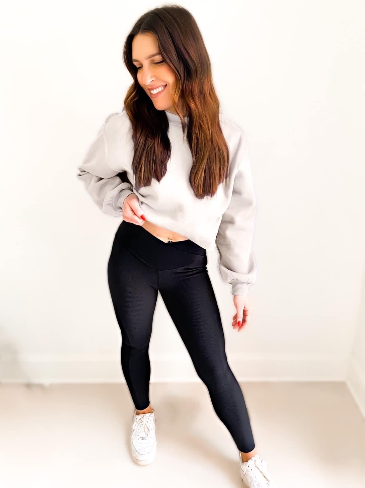 Izzy Inside-Out Cropped Sweatshirt