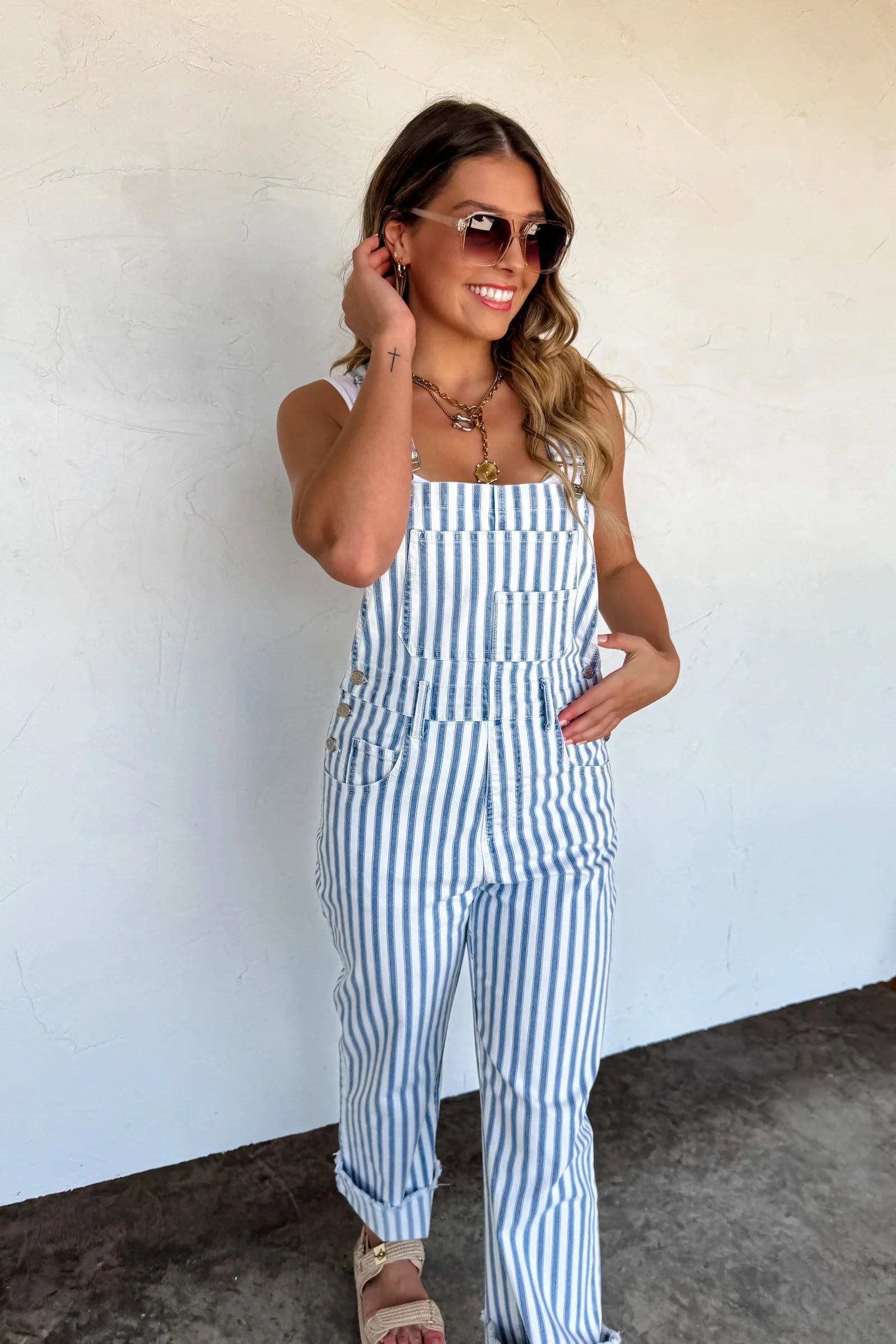 PRE-ORDER: Dahlia Stripe Overalls