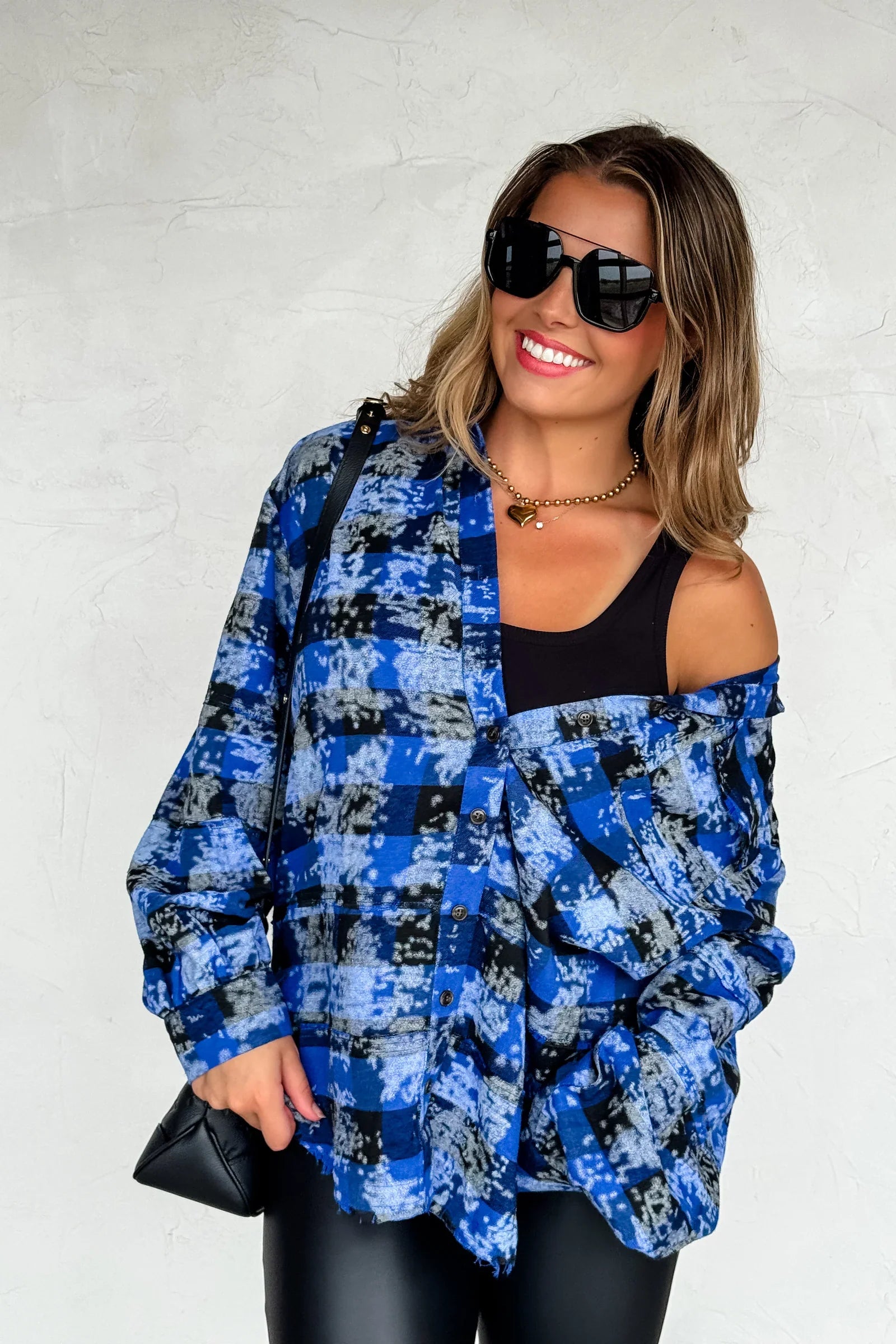 PRE-ORDER: Juniper Bleached Plaid Top
