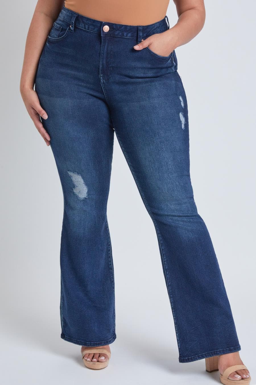 Basic Flare Jeans - Plus