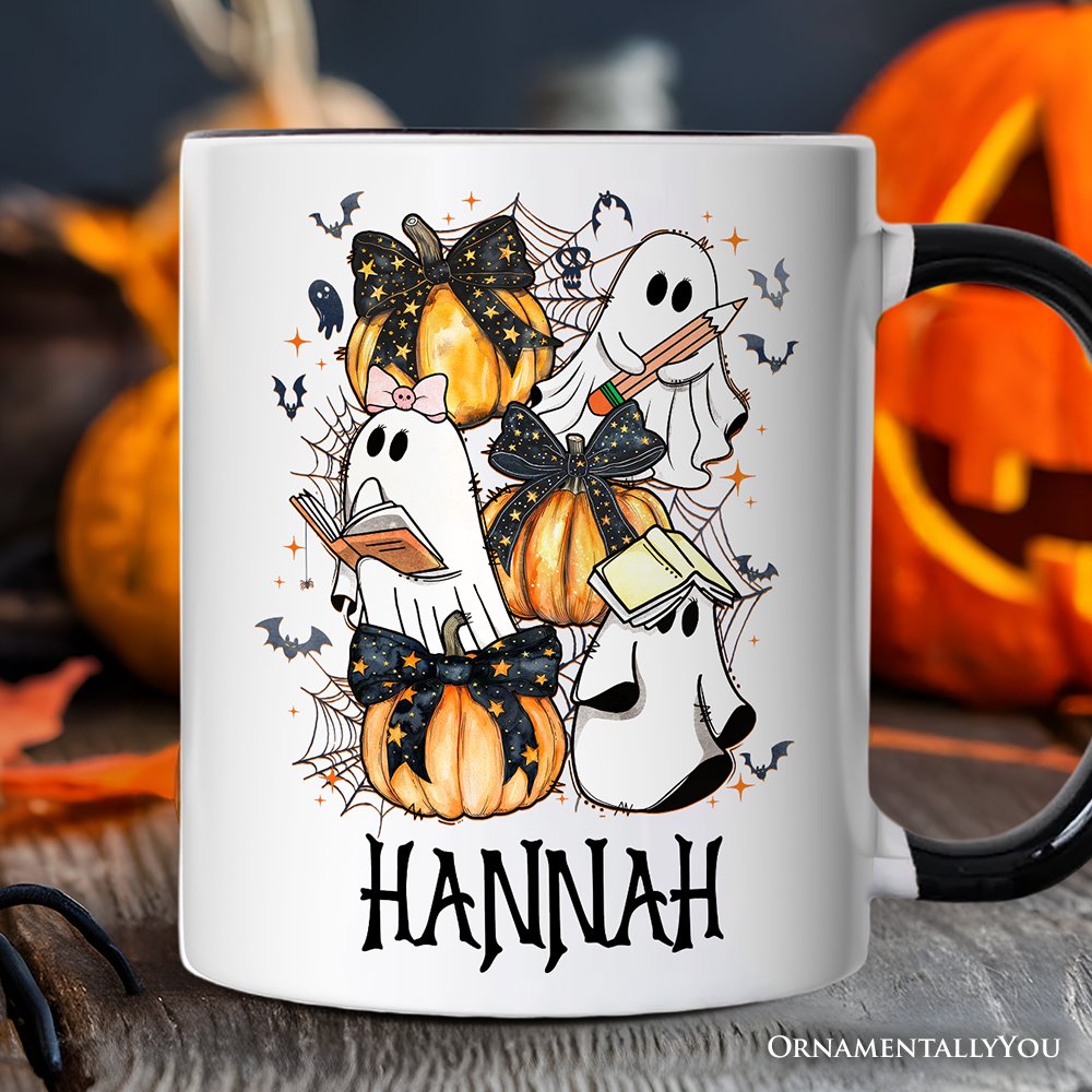 Cute Ghost Teacher Halloween Personalized Mug