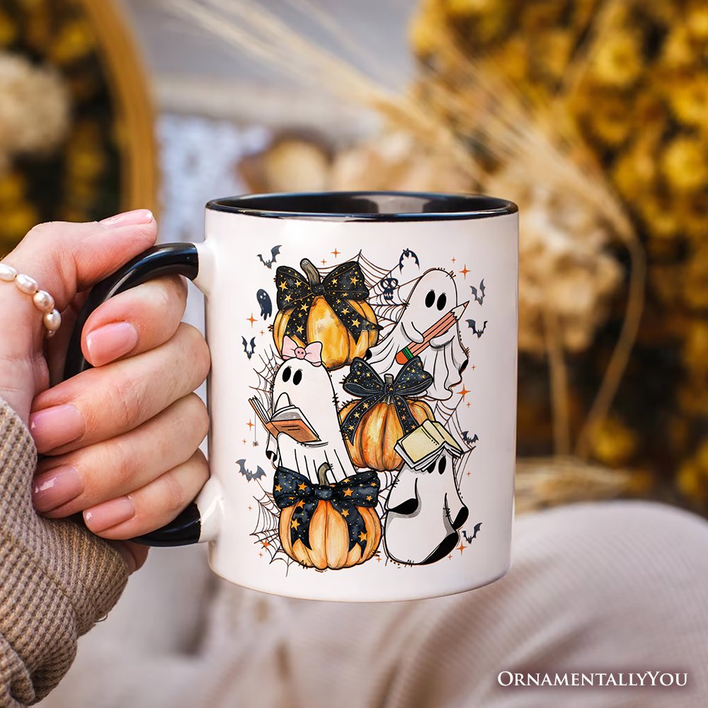 Cute Ghost Teacher Halloween Personalized Mug