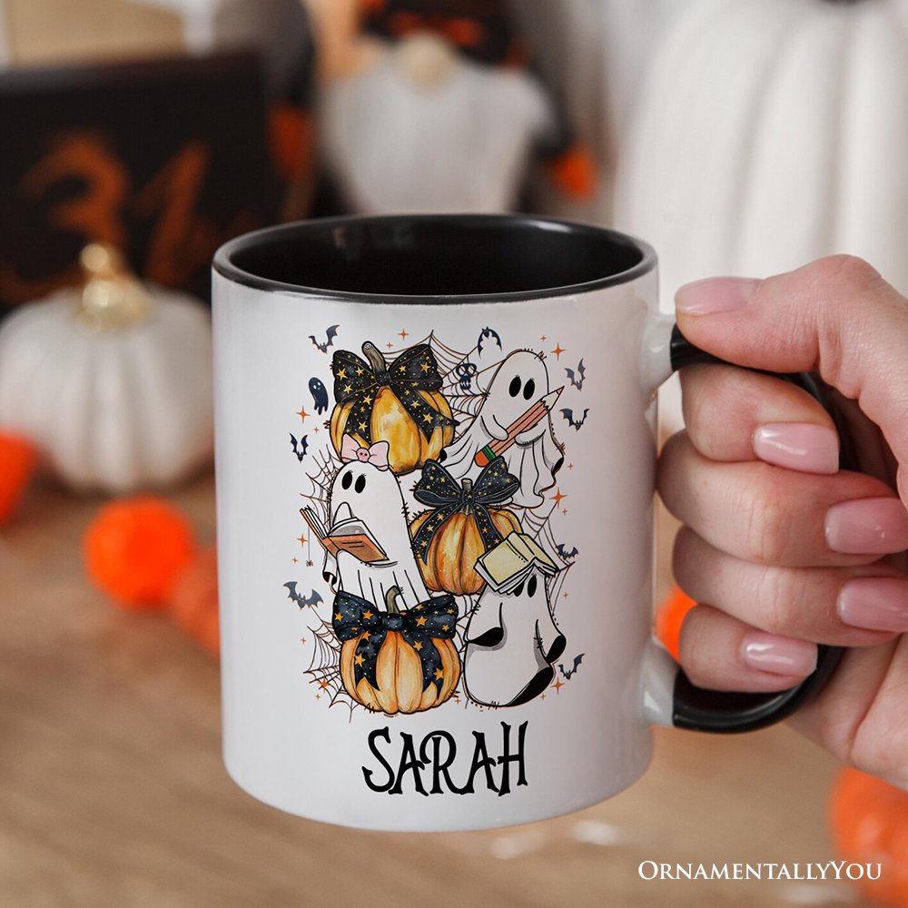 Cute Ghost Teacher Halloween Personalized Mug