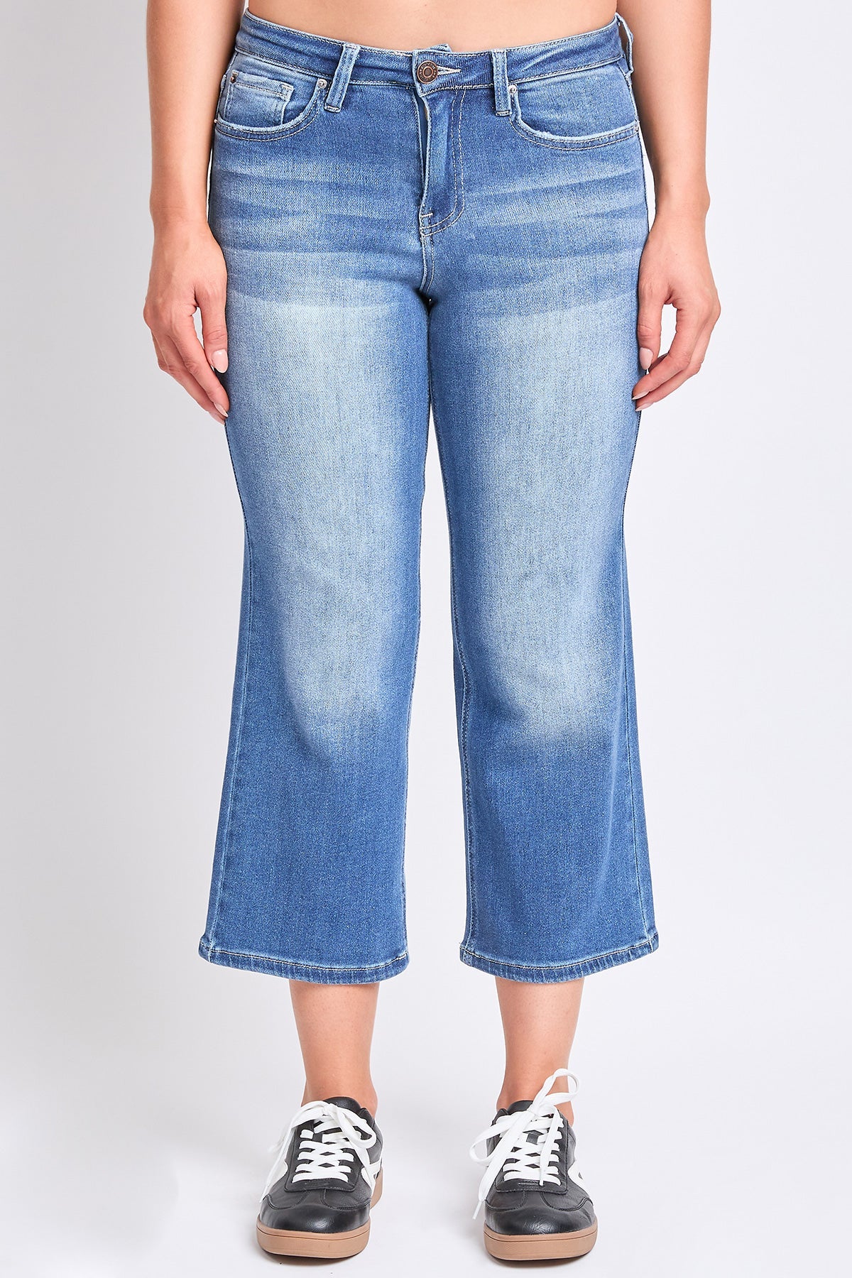 Luxe High Rise Cropped Wide Leg
