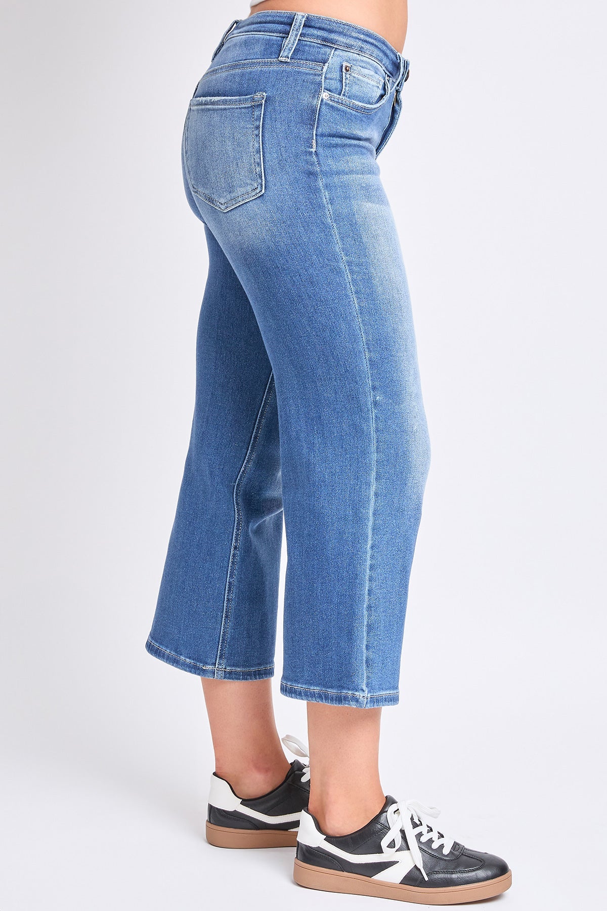 Luxe High Rise Cropped Wide Leg