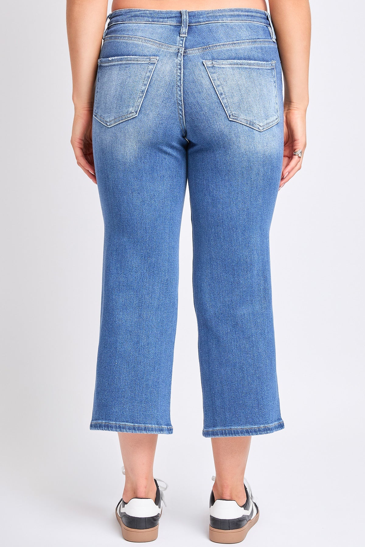 Luxe High Rise Cropped Wide Leg