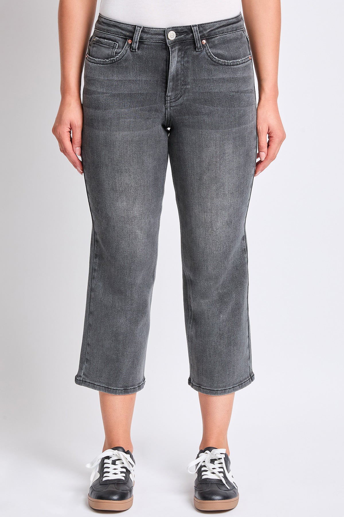 Luxe High Rise Cropped Wide Leg