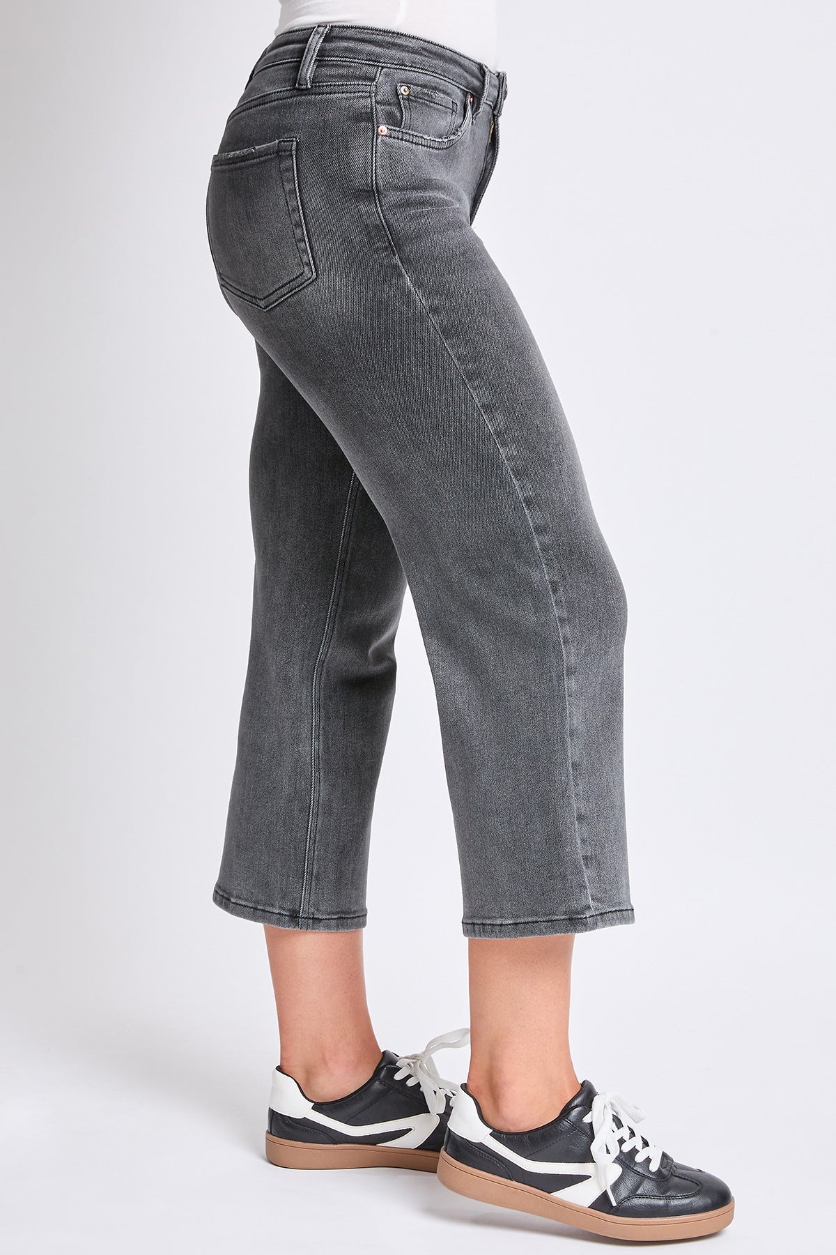 Luxe High Rise Cropped Wide Leg