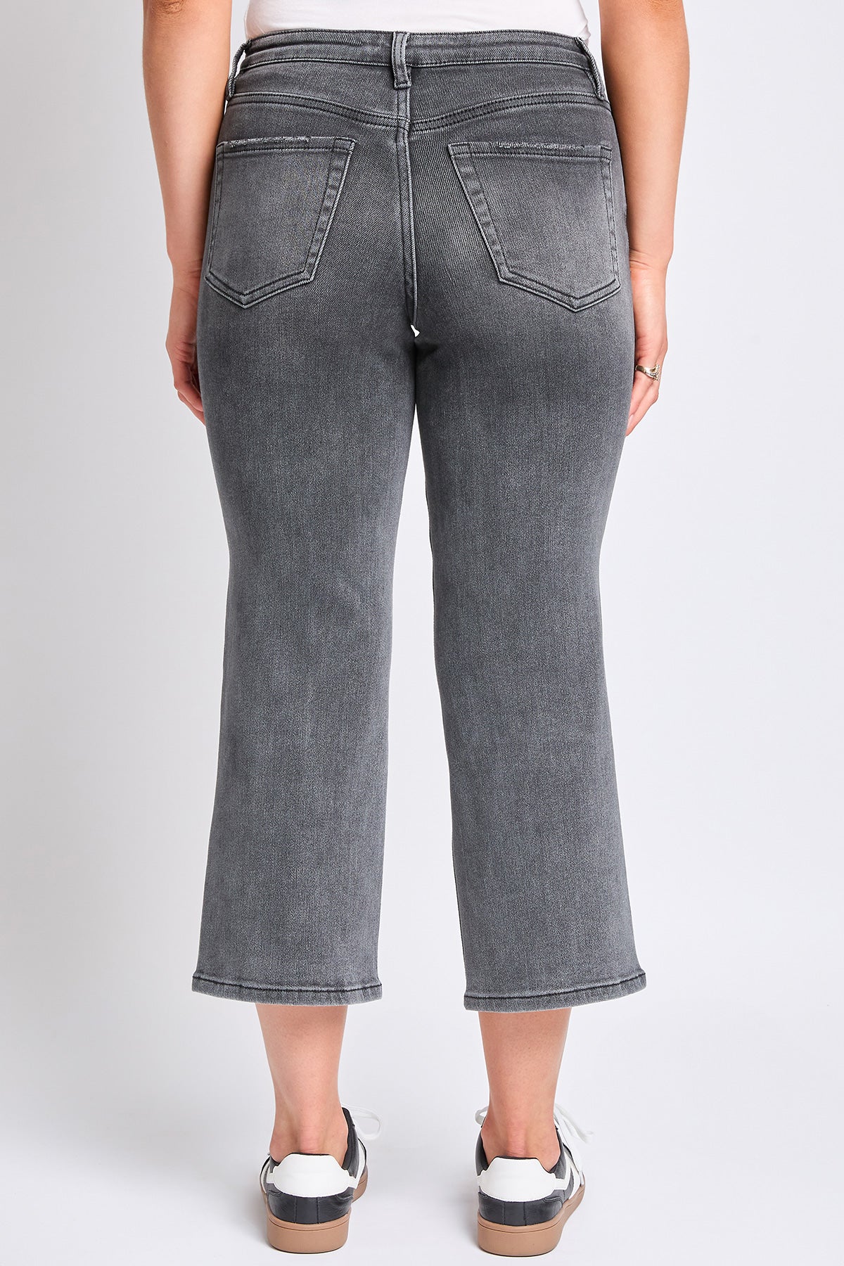 Luxe High Rise Cropped Wide Leg