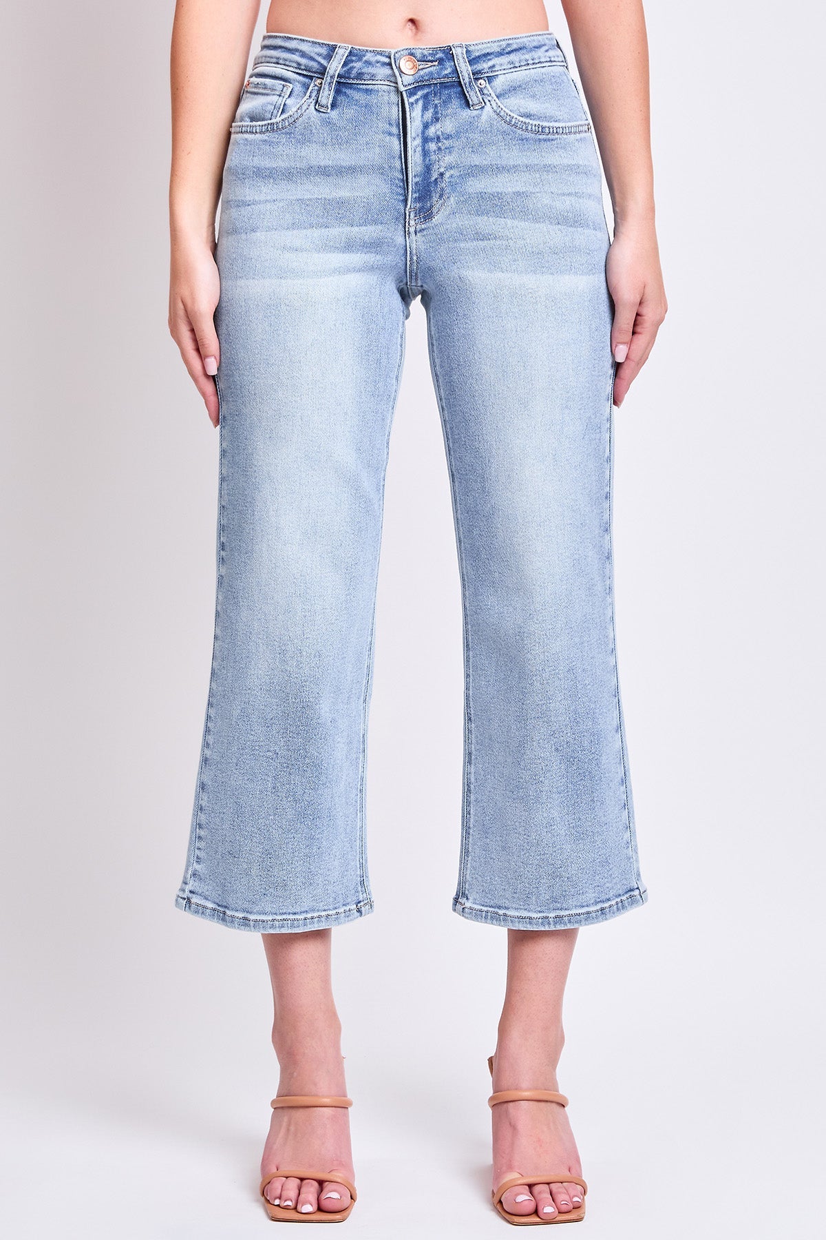 Luxe High Rise Cropped Wide Leg