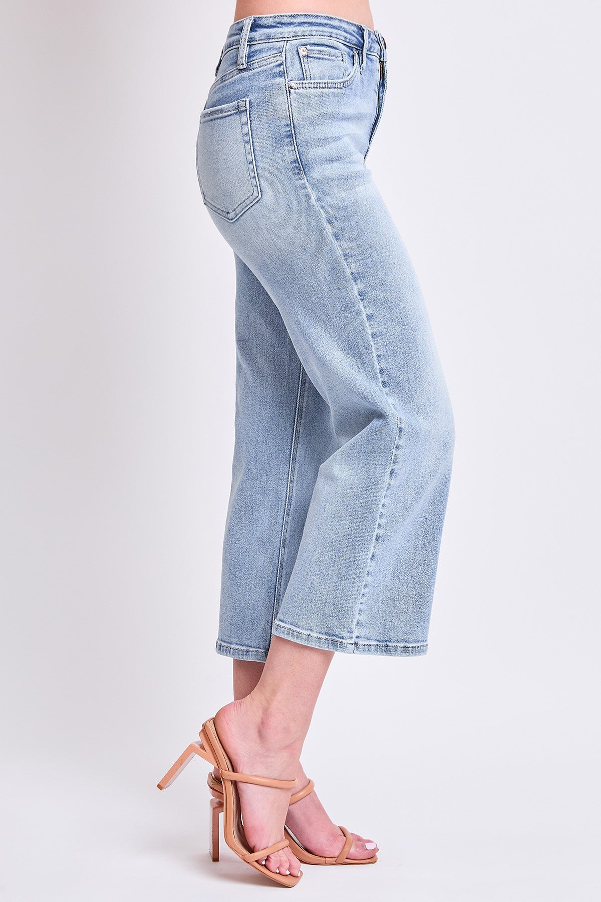 Luxe High Rise Cropped Wide Leg