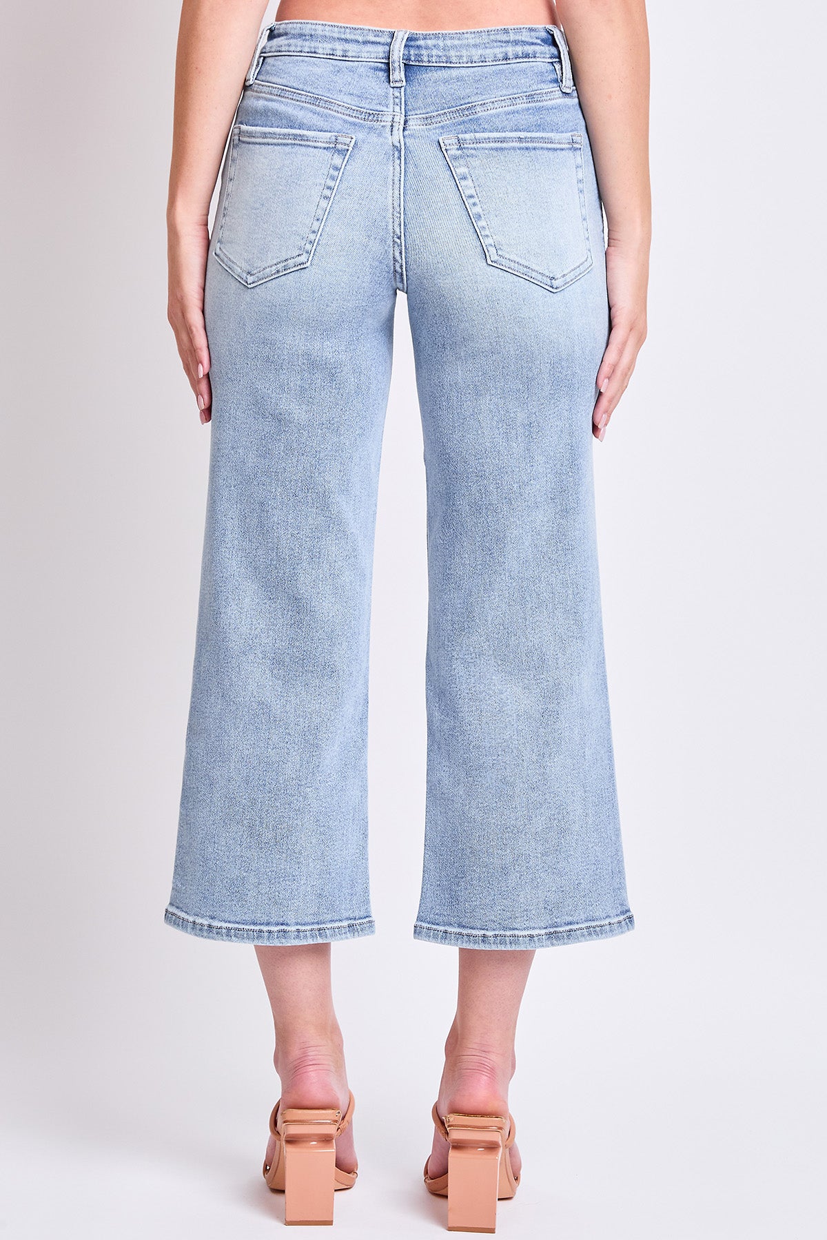 Luxe High Rise Cropped Wide Leg