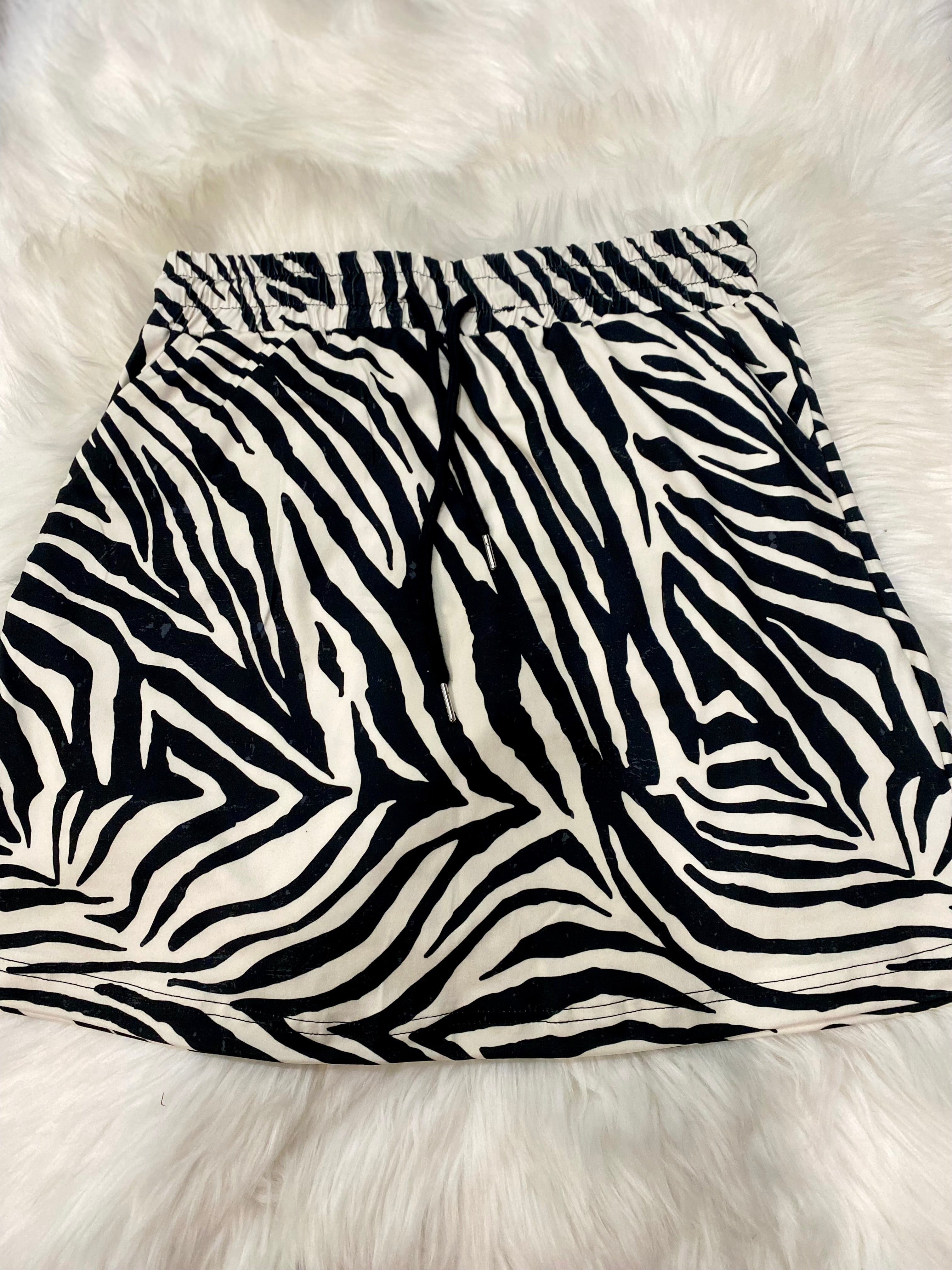 PreOrder | The Zoe - Zebra Print Jogger Skirt
