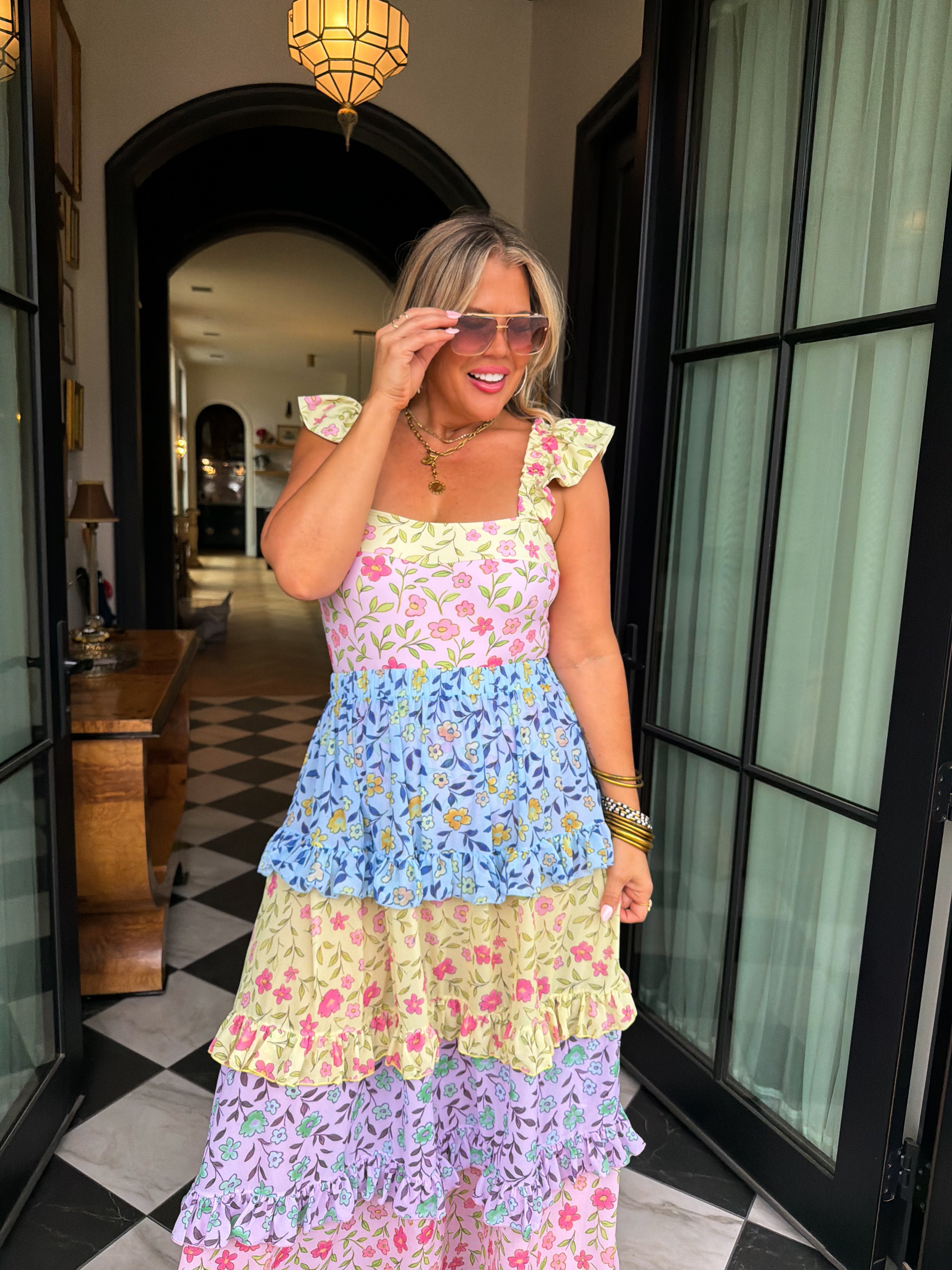 PRE-ORDER: FLORAL RAINBOW SWIM SET