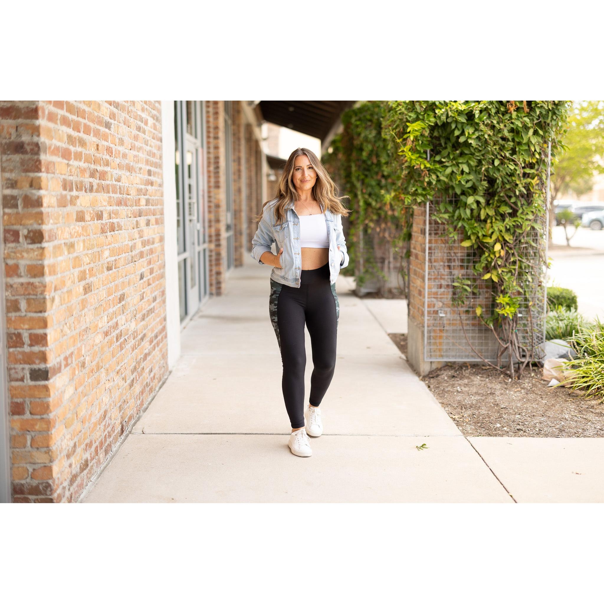 The Celeste - Camo Panel Leggings