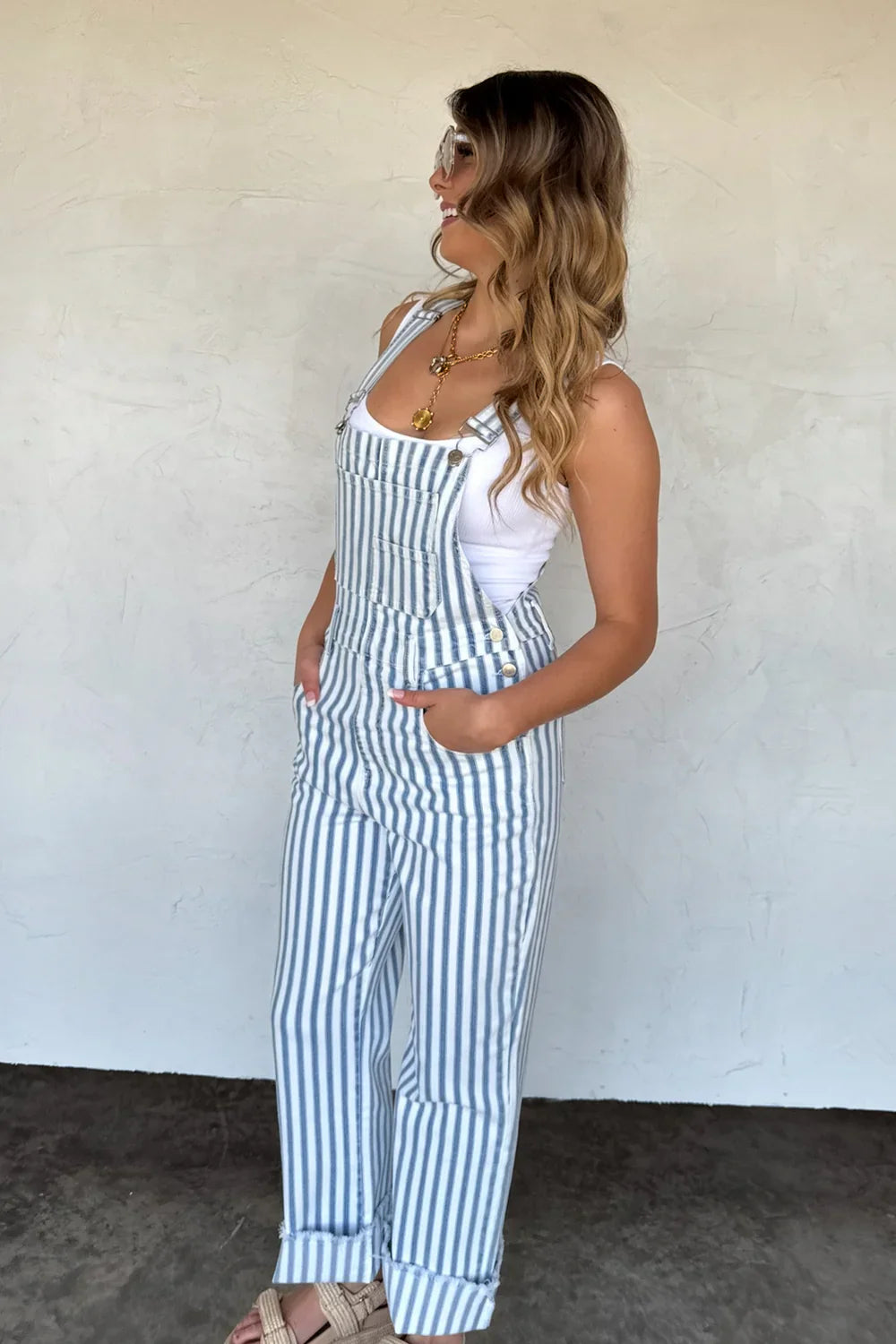 PRE-ORDER: Dahlia Stripe Overalls