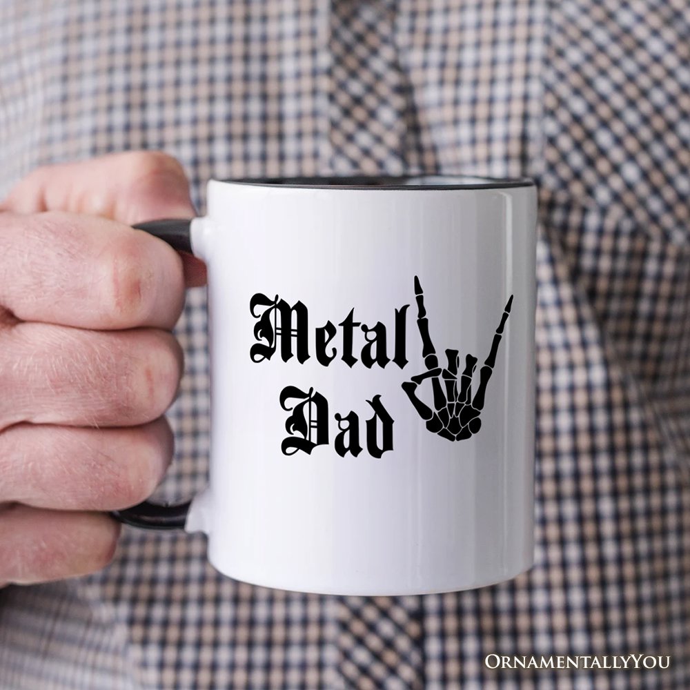 Metal Dad Skeleton Mug