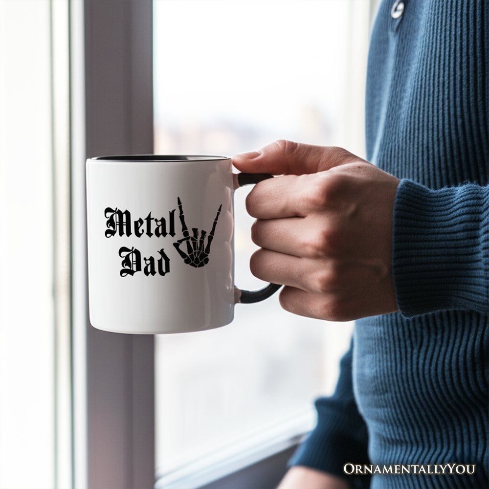 Metal Dad Skeleton Mug