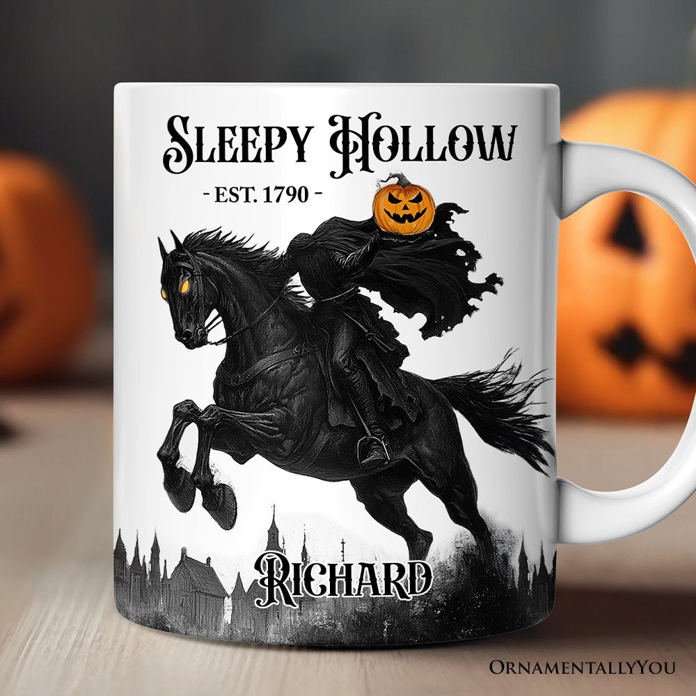 Headless Horseman Spooky Halloween Personalized Mug