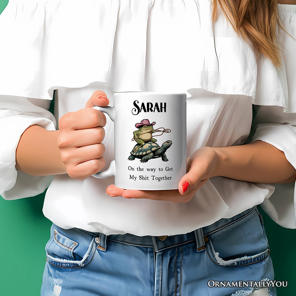 Cowboy Frog And Turtle Personalized Mug