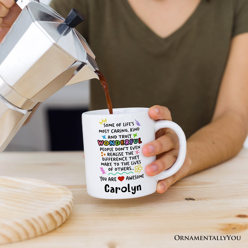 You Are Wonderful Personalized Mug, Heartful Message