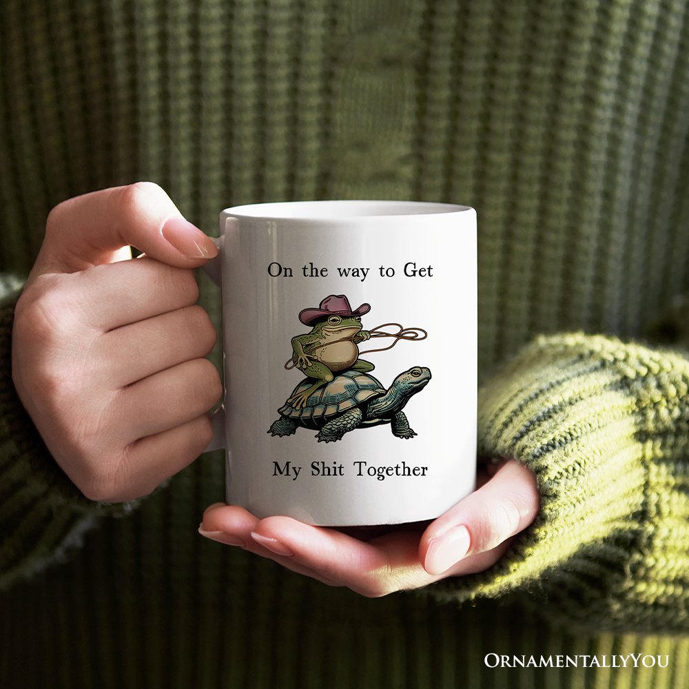 Cowboy Frog And Turtle Personalized Mug