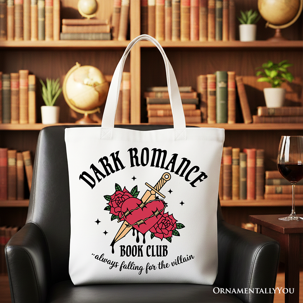 Dark Romance Book Club Canvas Tote Bag