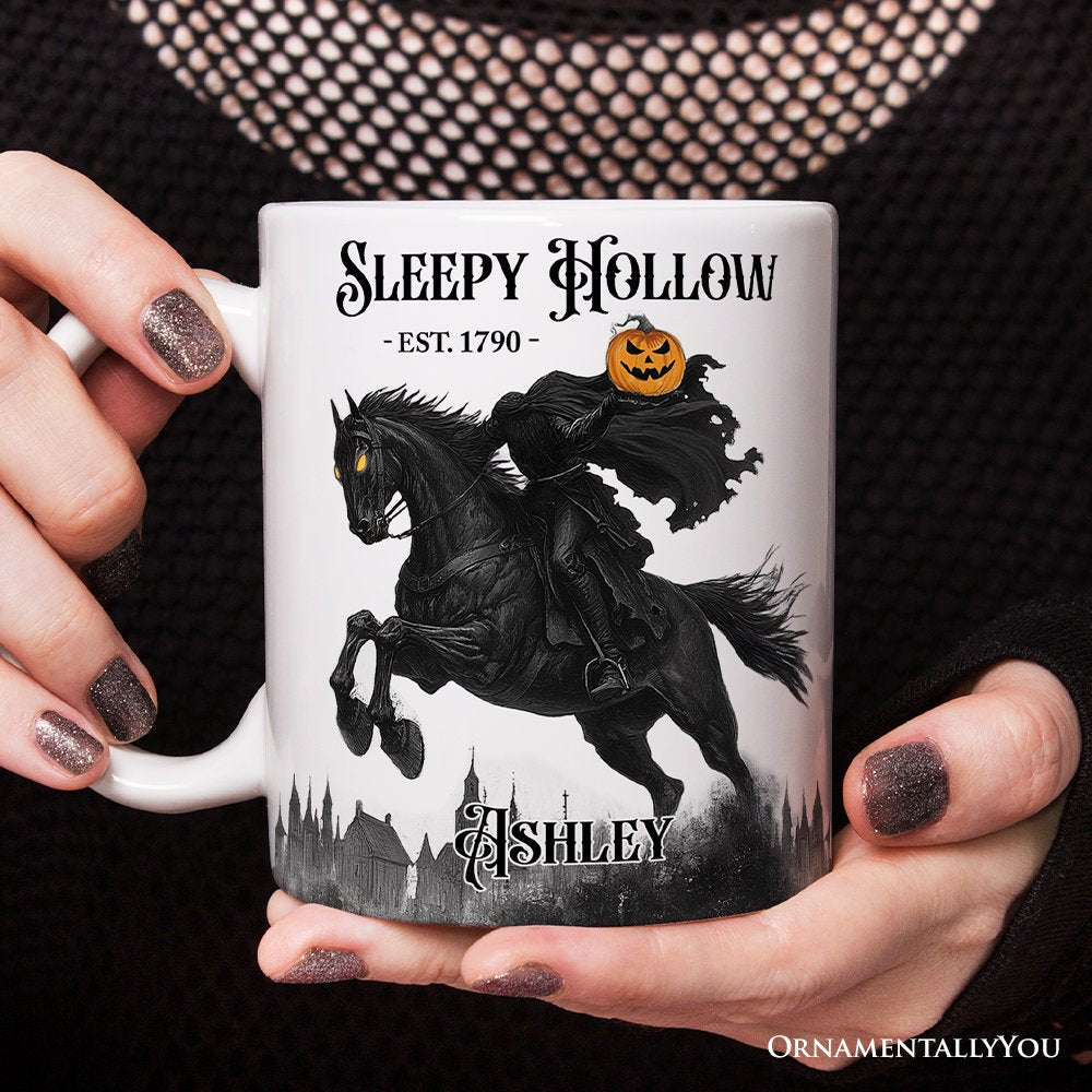 Headless Horseman Spooky Halloween Personalized Mug